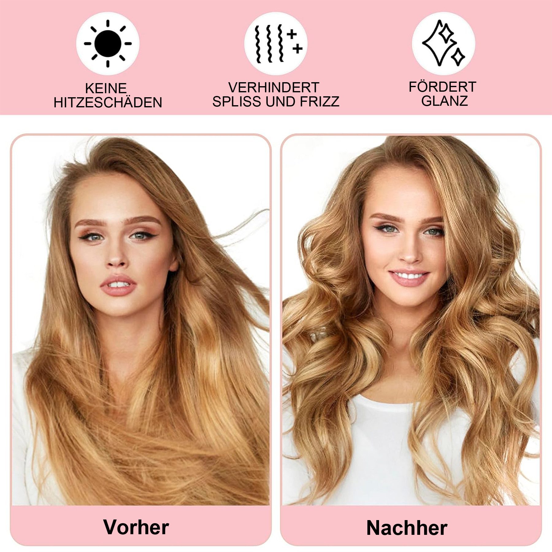 Mutig Lockenwickler 4 Stück Lockenwickler Ohne Hitze, Neu Rutschfest Heatless Curls, Hair Curler Overnight, Lockenwickler über Nacht, DIY Hair Curler Rollers Set Locken Ohne Hitzefür langes mittleres Haar