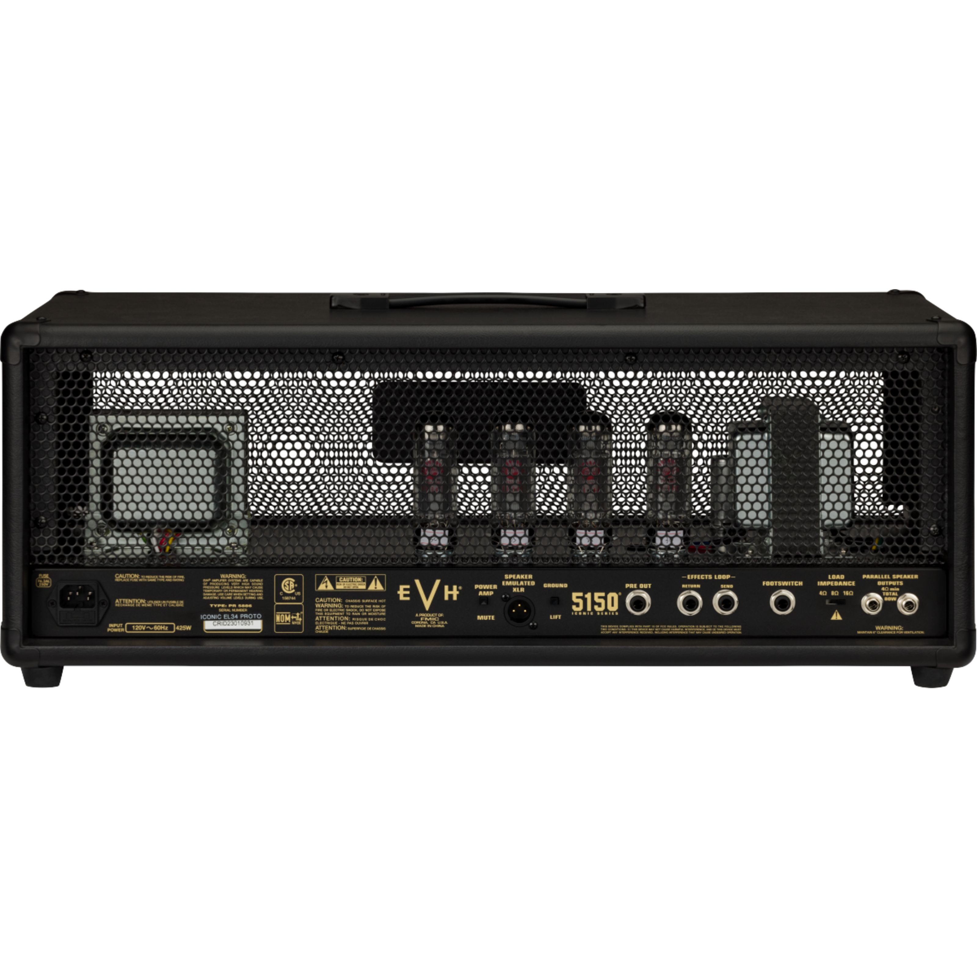 EVH Verstärker (5150 Iconic Series EL34 80W Head - Röhren Topteil für E-Gitarre)