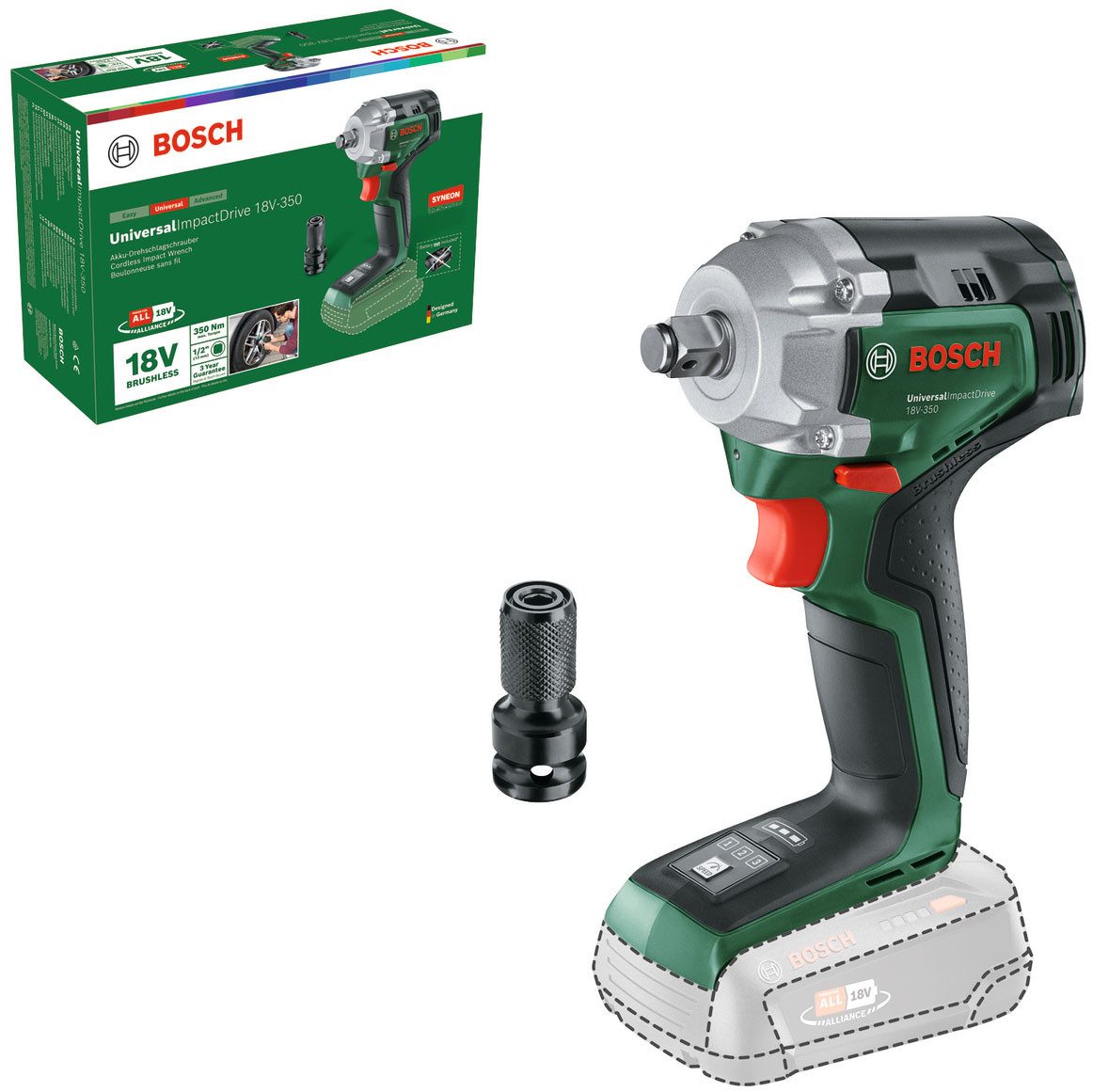 Bosch Home & Garden Akku-Drehschlagschrauber »UniversalImpactDrive 18V-350« günstig online kaufen