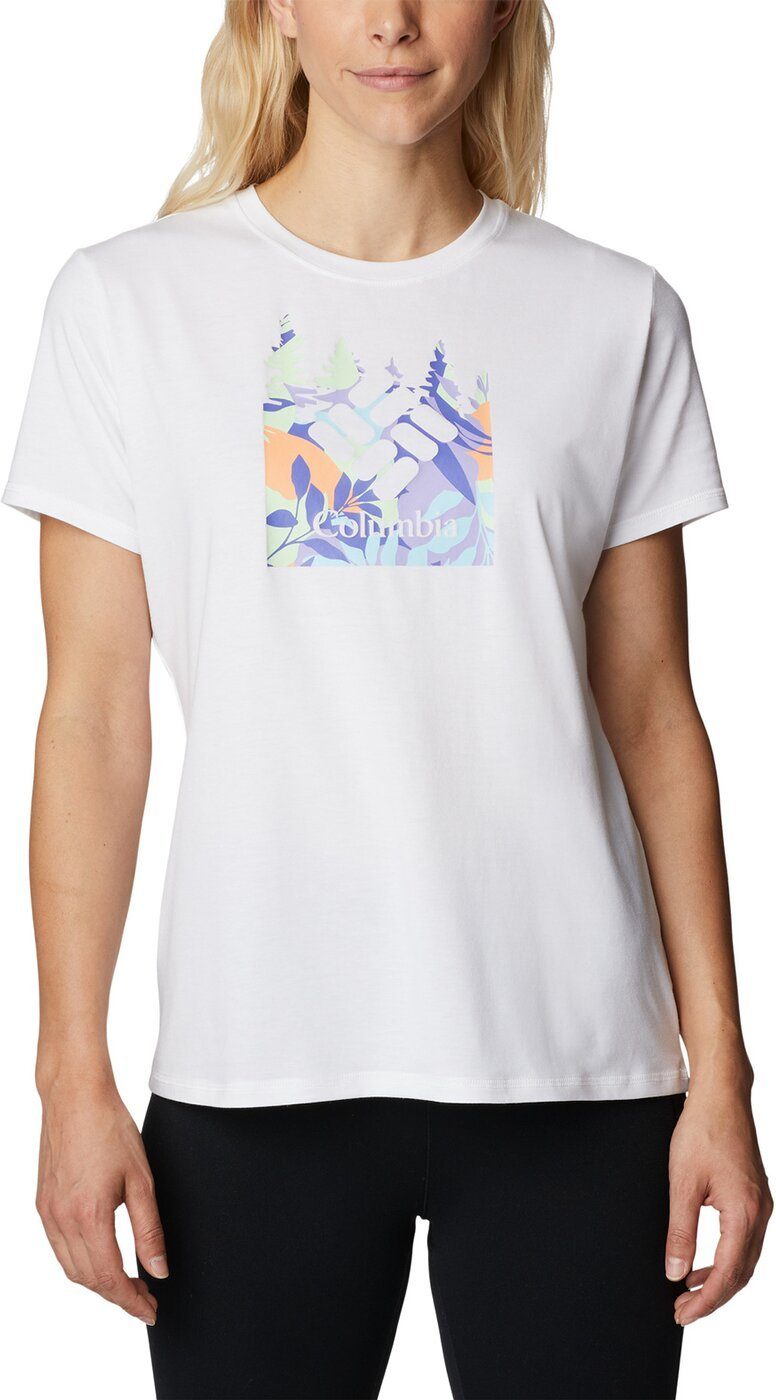 Columbia Kurzarmshirt Sun Trek SS Graphic Tee WHITE, ARBOREAL SWIRL GRAP