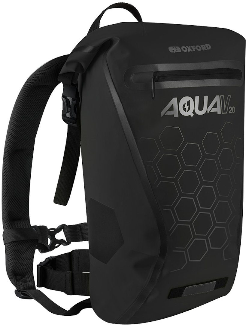 Oxford Aqua V20 Rucksack – Wasserdichter Fahrradrucksack, 20 Liter, Mit Reflektoren