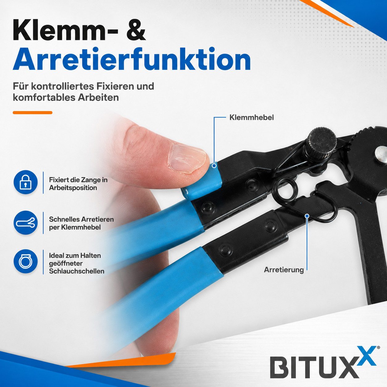 Bituxx Schlauchklemmenzange Set 11tlg., Set 11-tlg., MS-17467 – Bild 5 von 5