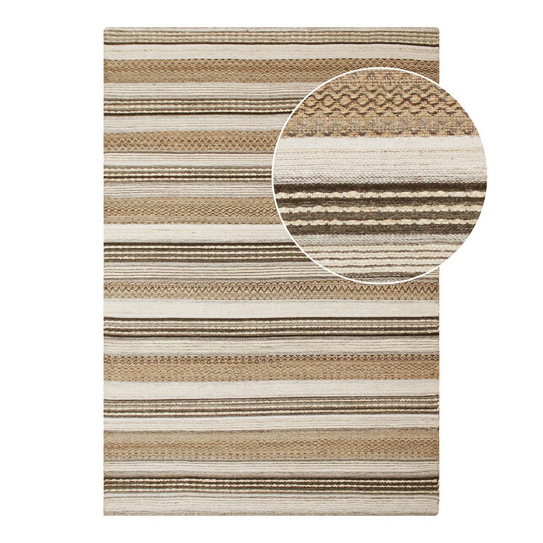 House Nordic Teppich Morena Teppich handgewebt 200x300cm natur, grau., Höhe: 1 mm