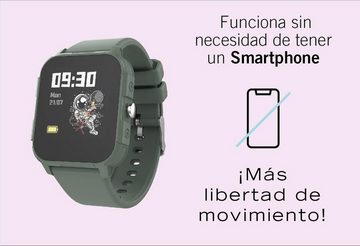 DCU Tecnologic Smartwatch (1,44 Zoll, Android, iOS), Kindersicherung, Spiele, Wasserdichtigkeit IP68, Gesundheitsfunktionen