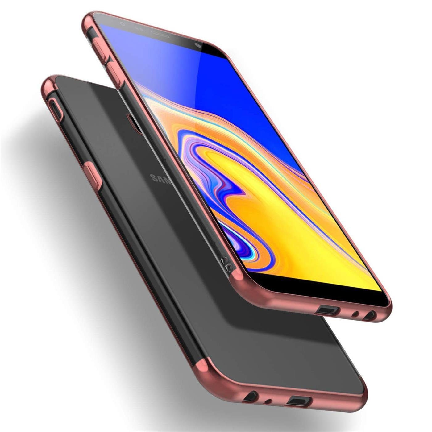 CoolGadget Handyhülle Slim Case Farbrand für Samsung Galaxy A3 2017 4,7 Zoll, Hülle Silikon Cover für Samsung A3 2017 Schutzhülle