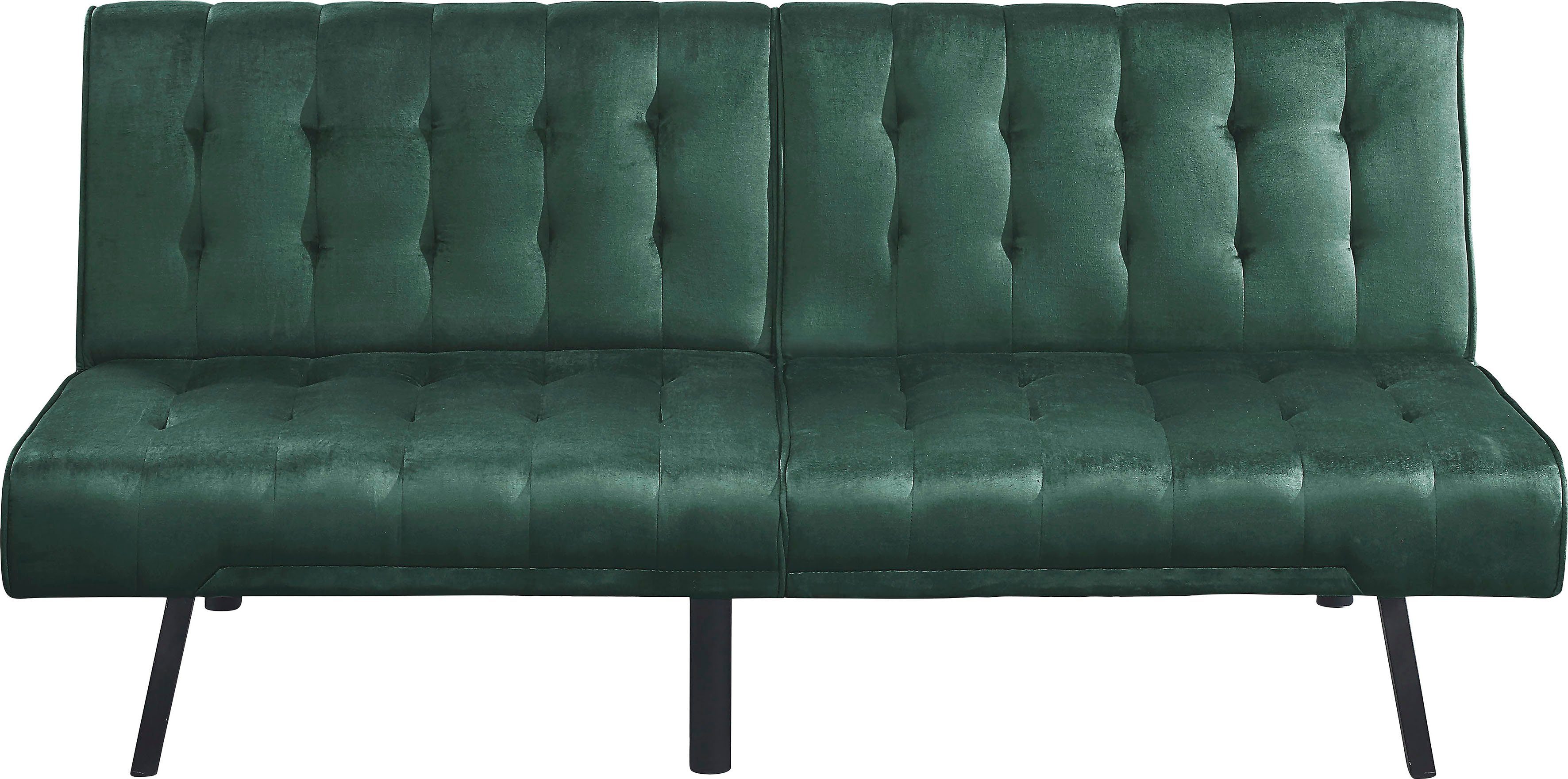 ATLANTIC home collection 2-Sitzer Schlafsofa, Wellenunterfederung 3-stufiger Pierre, mit Rasterfunktion, mit