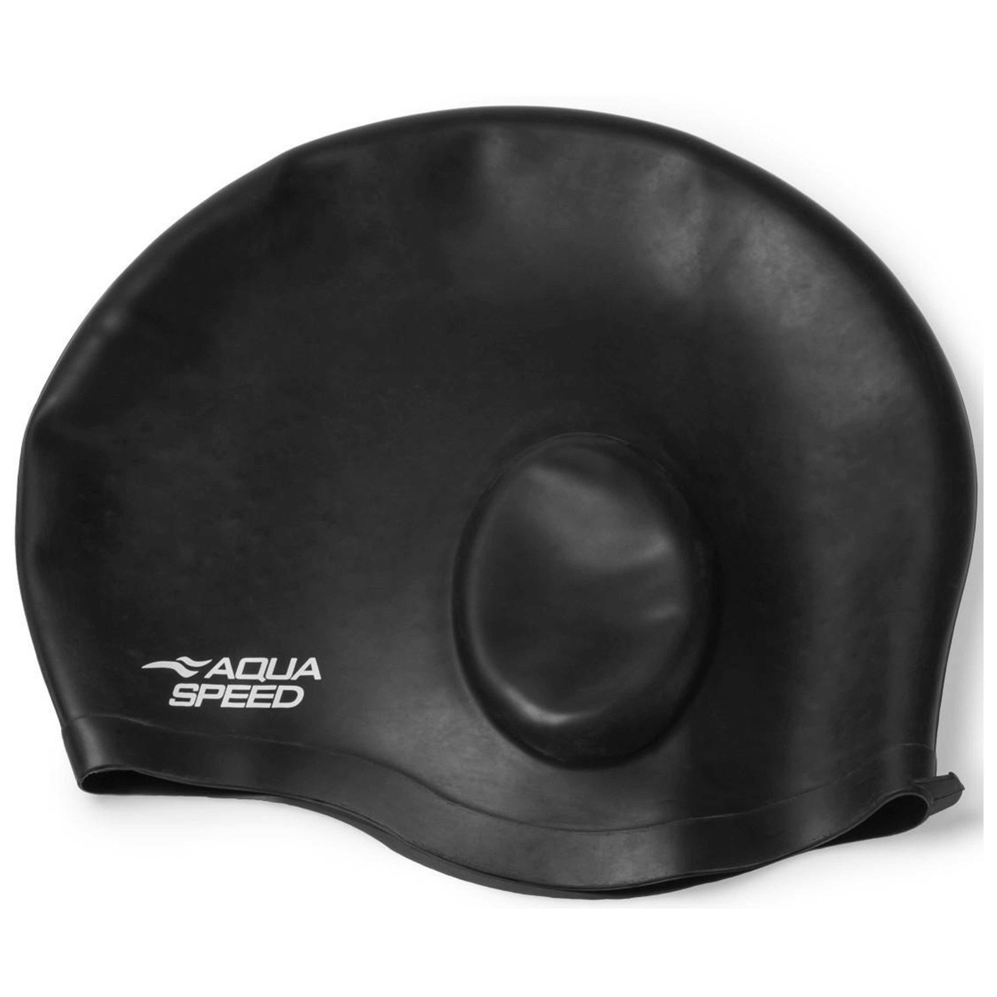 Aqua Speed Badekappe XL-Schwimmkappen für Langhaar: EAR CAP VOLUME & MONO Badehaube XL