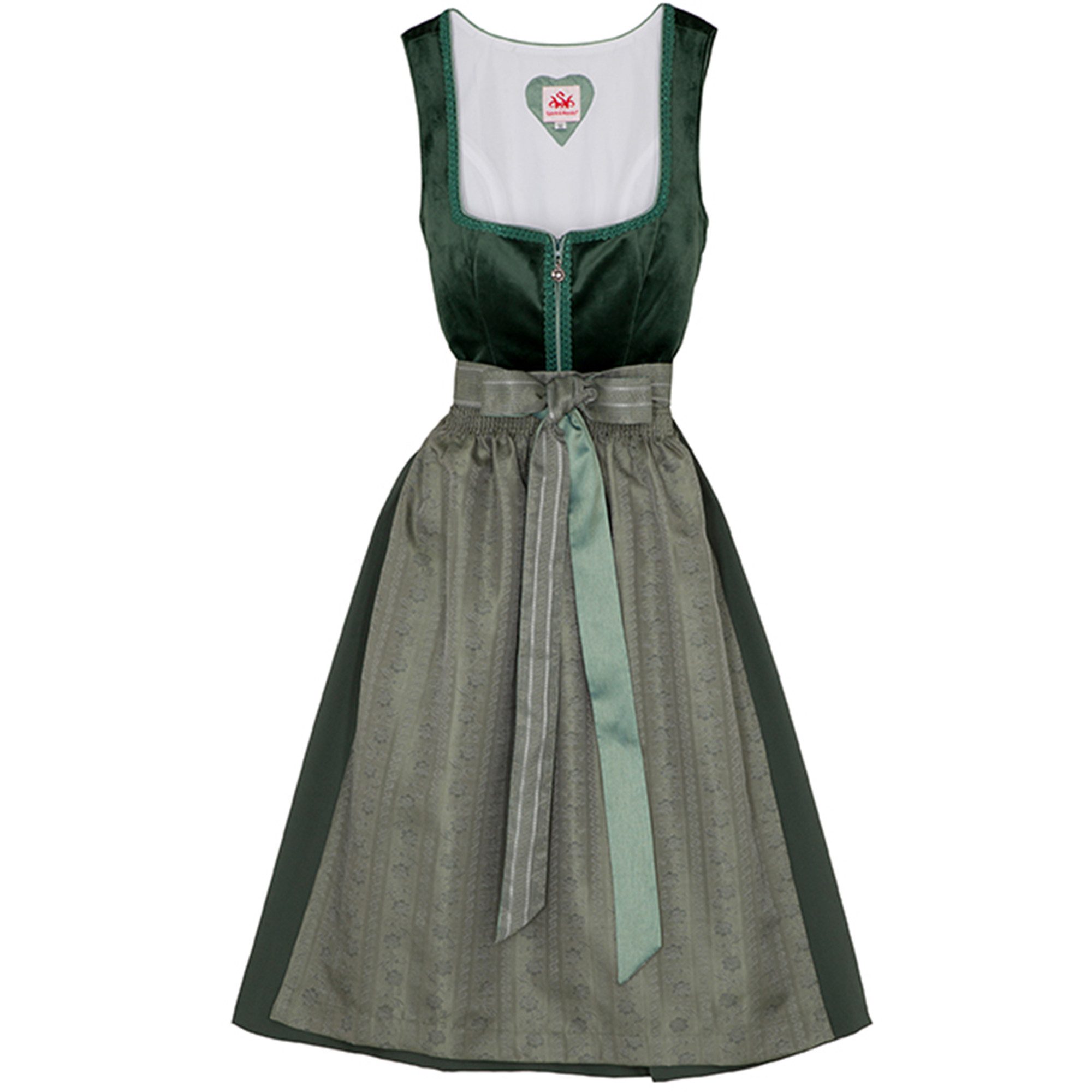 Spieth & Wensky Dirndl Diandra Dirndl Dirndl Diandra Midi-Dirndl Kleid 2-teiliges Trachtenkleid