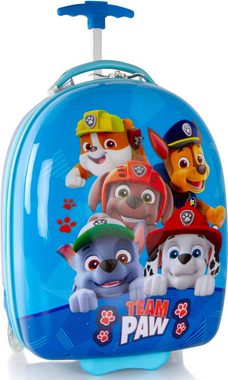 Heys Kinderkoffer Paw Patrol, Blau, 2 Rollen, Kindertrolley Kinderreisegepäck Handgepäck-Koffer in runder Form