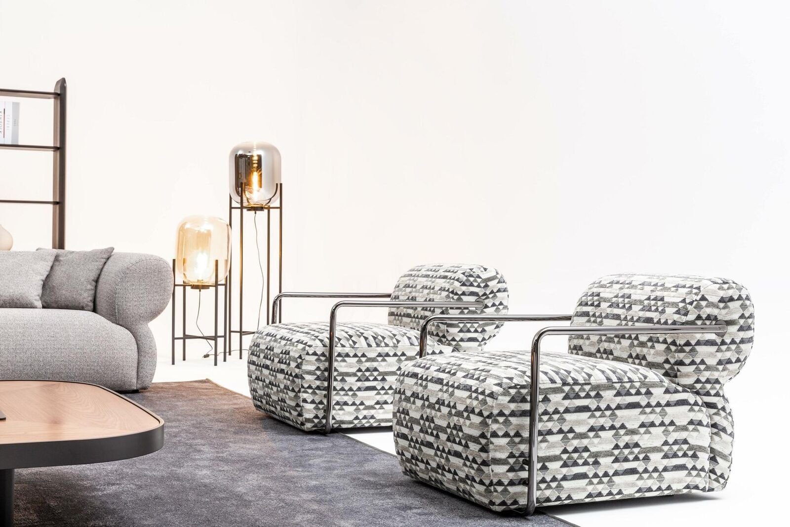 Sessel Sessel Textil 1x 1-Sitzer Möbel Wohnzimmer (1-St., Sessel), Made Moderner Luxus Europa in Polster JVmoebel