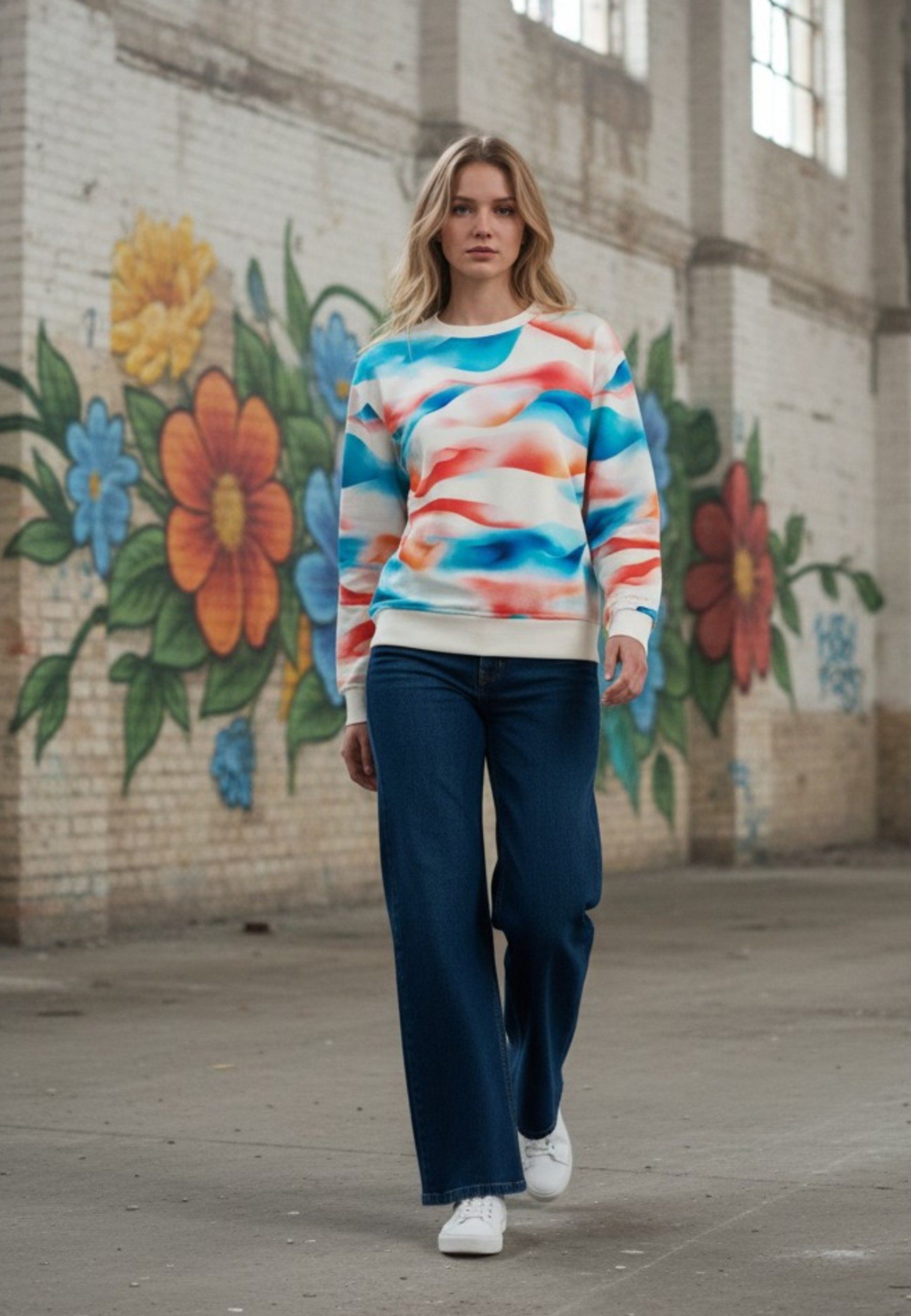 salzhaut Longpullover TANG Damen Relaxed-Fit salzhaut – nordisch frisch, lässig und frech für jeden Tag!