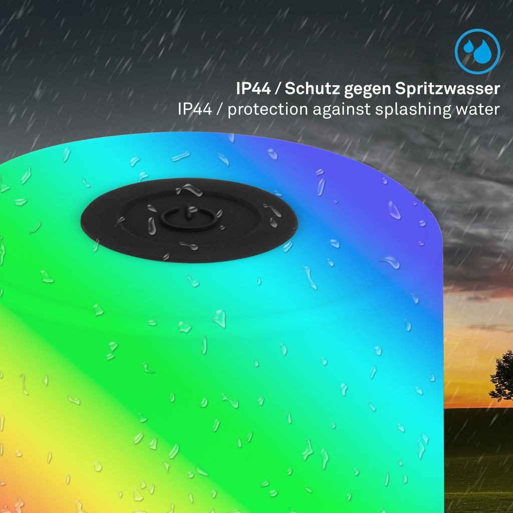 Briloner Leuchten Tischleuchte 7462015, Farbsteuerung, LED fest integriert, 2700K - Extra-Warmweiß