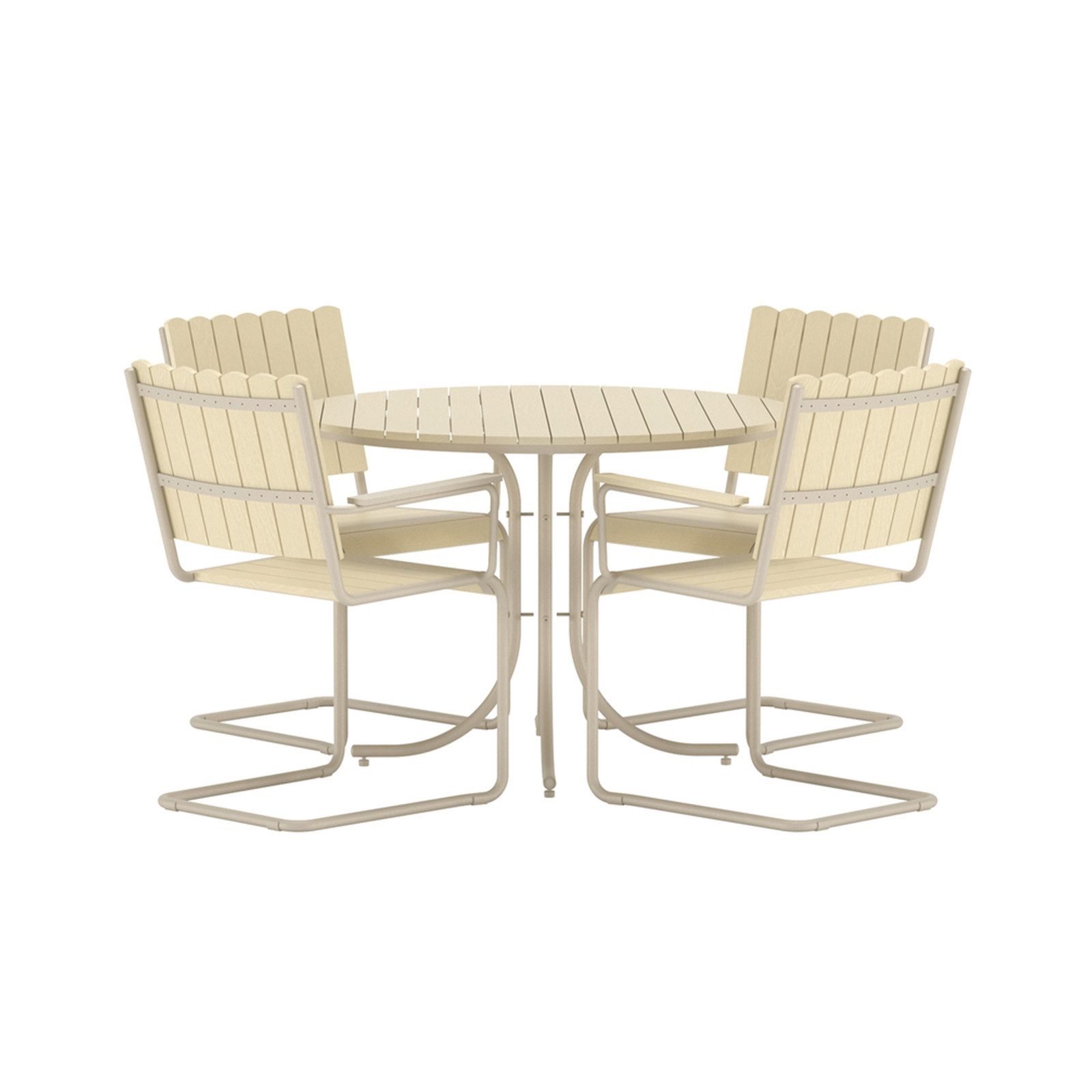 Endorphin Garten-Essgruppe Garten- Essgruppe Holmsund, beige, (Garten- Essgruppe Holmsund, 5-tlg., Sitzmöbel)