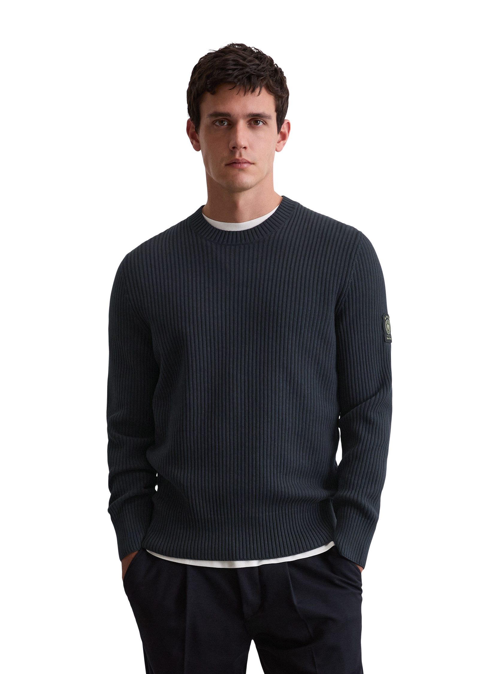 Marc O'Polo Rundhalspullover DFB Travel Collection günstig online kaufen