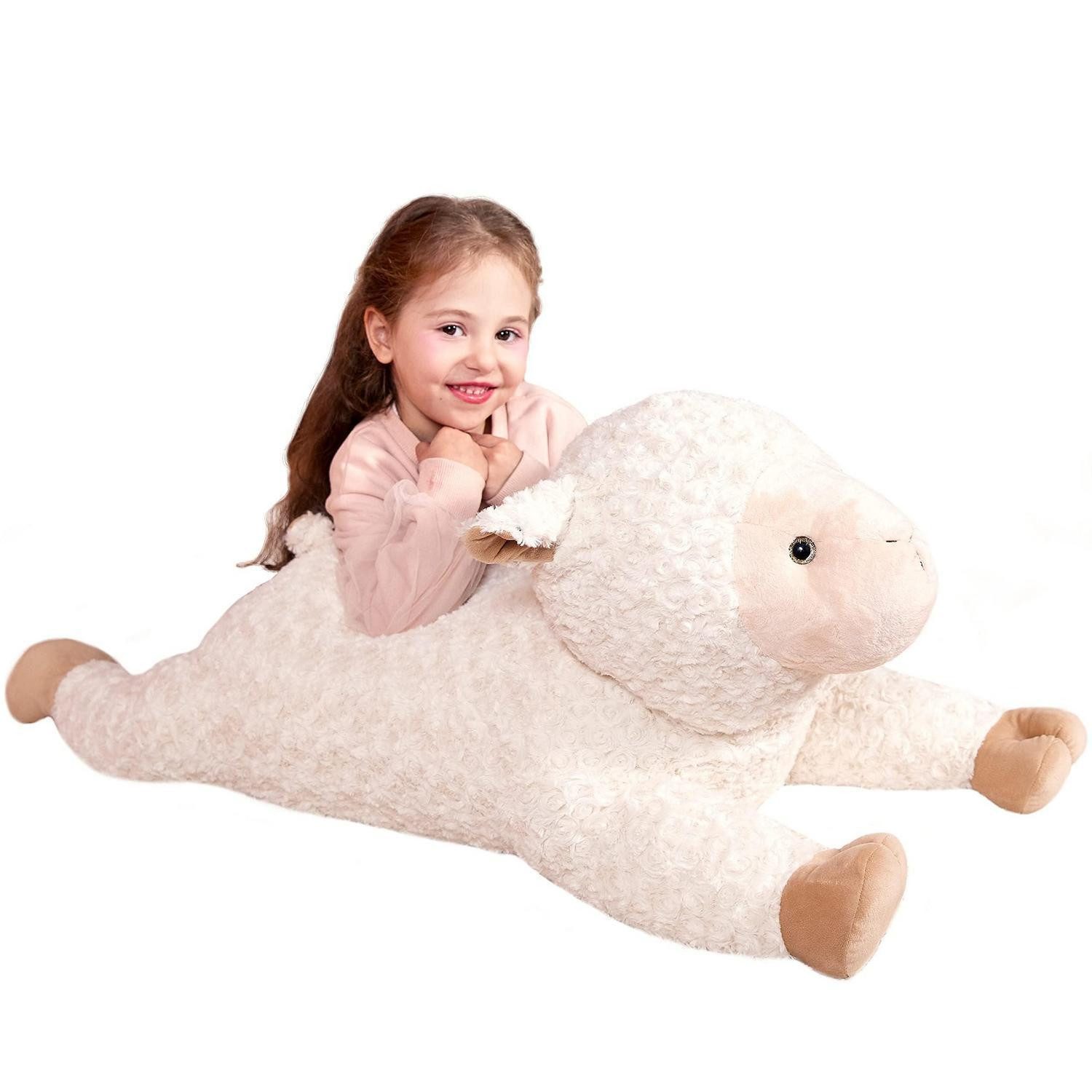 LuxusKollektion Kuscheltier Plüschtier Kuscheltier XXL 78cm Plüsch Weiß Schaf (1-St)