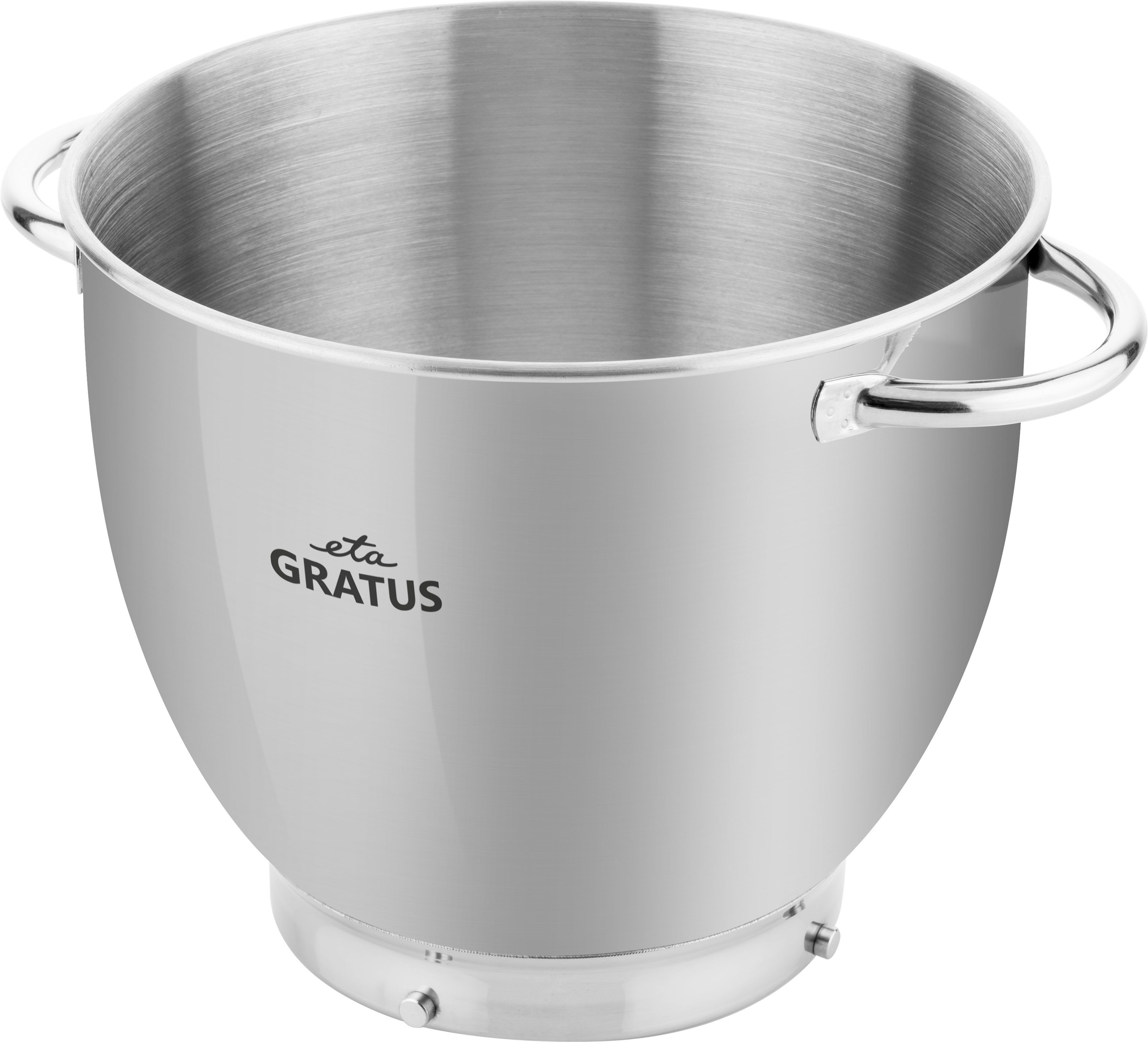 eta Küchenmaschinenschüssel ETA002899003, Edelstahl, (Set, 1-tlg), 3,5l, mit Griffen, Zubehör für Küchenmaschine Gratus ETA 0028