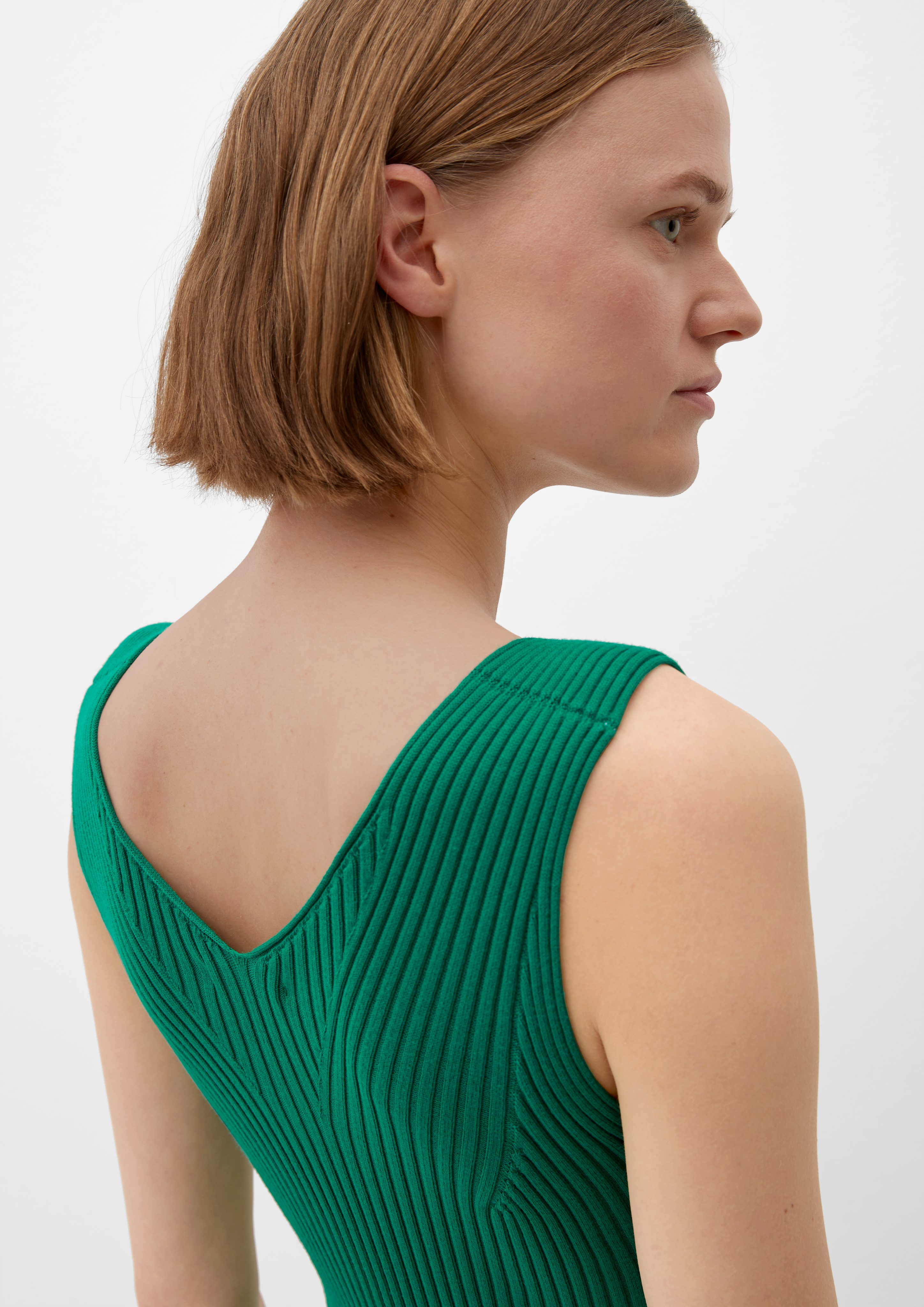 s.Oliver Maxikleid Maxi-Kleid mit Rippstruktur günstig online kaufen
