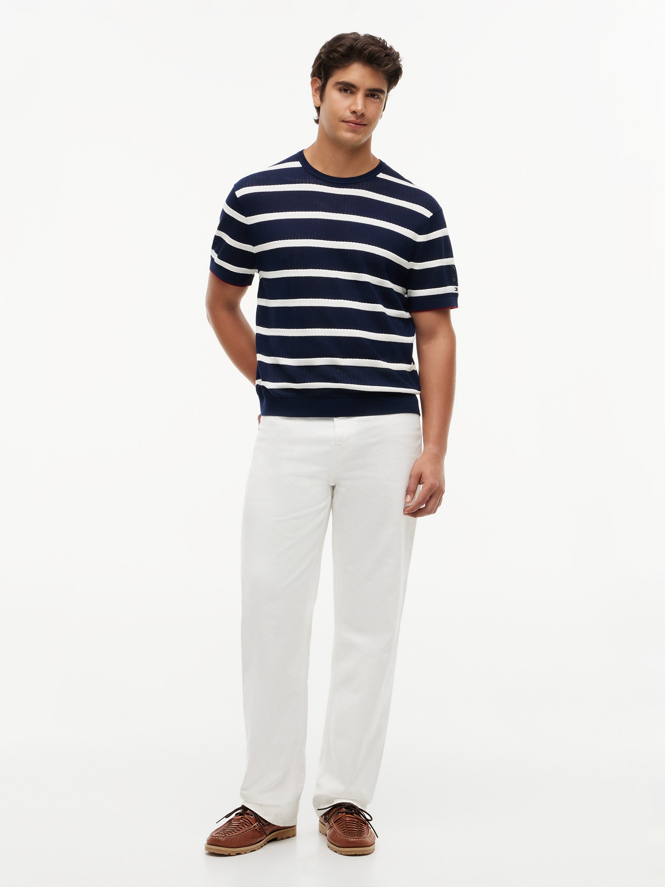 Tommy Hilfiger Kurzarmpullover Dress Casual Premium Line Knit Shirt – Bild 4 von 5