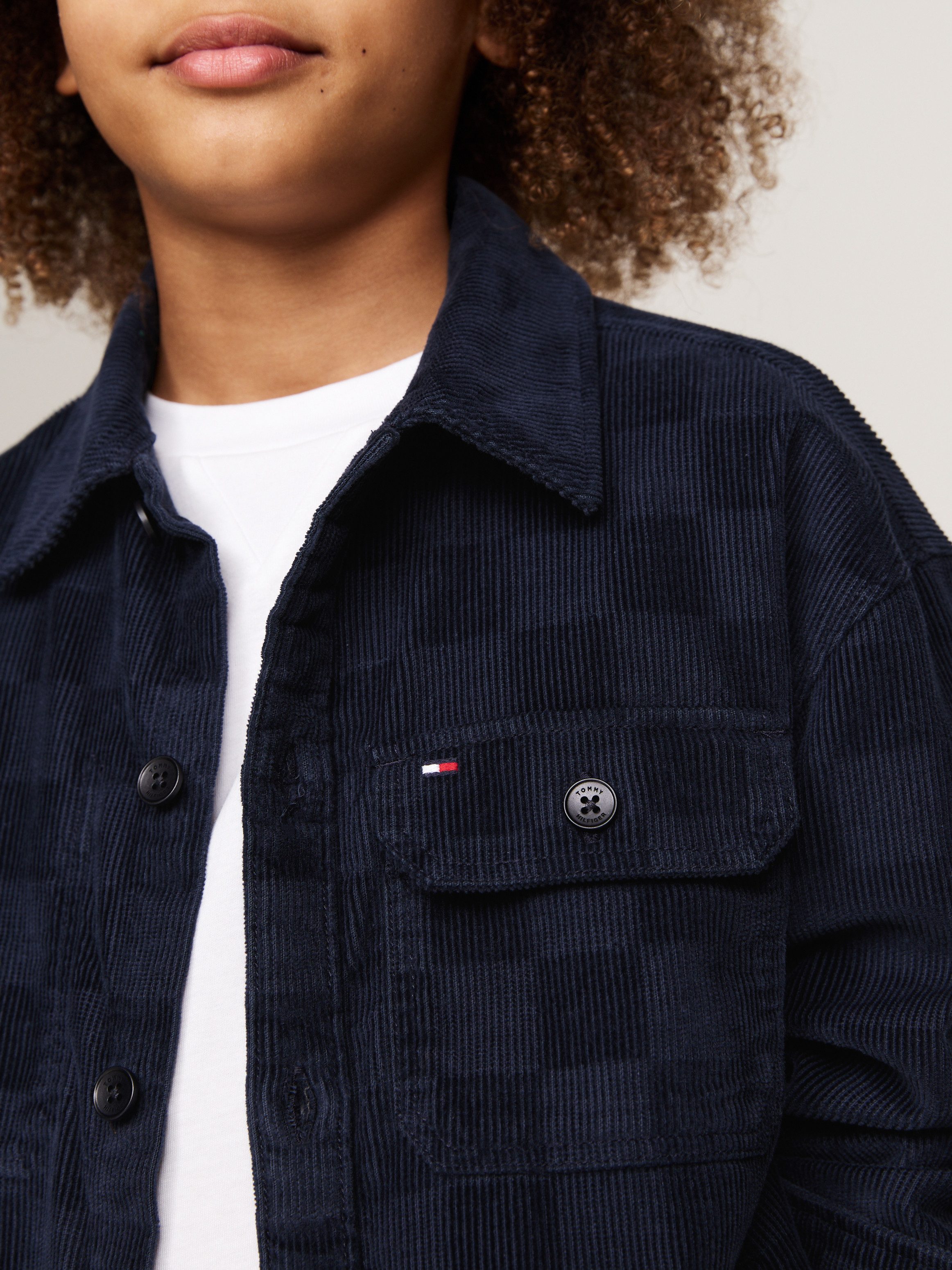 Tommy Hilfiger Langarmhemd CHECKERBOARD CORDUROY SHIRT günstig online kaufen