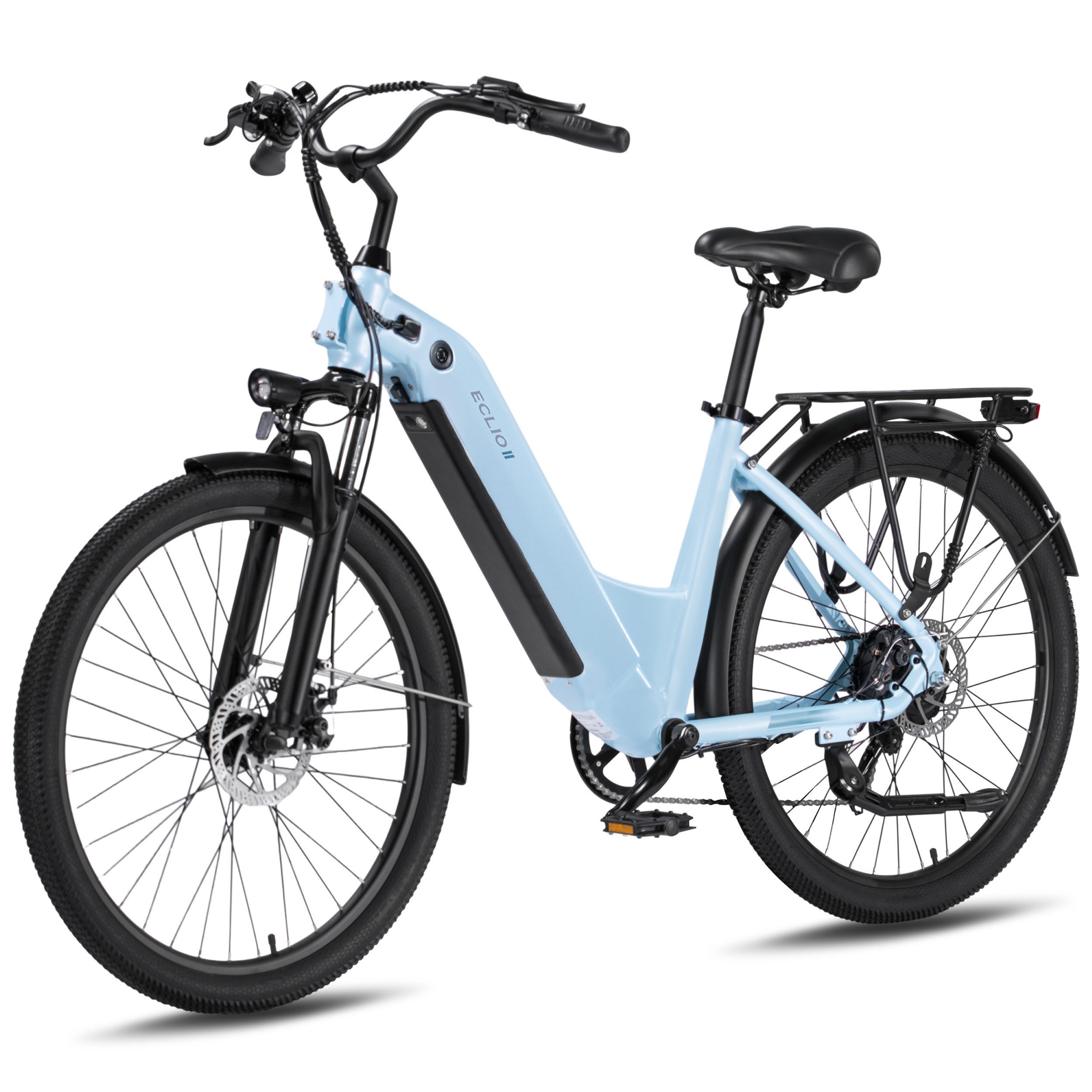 Vankel E-Bike Cityrad e bike für herren 26 zoll 18.2AH 36V 655WH damen 120km Elektrofahrrad, Kettenschaltung, Heckmotor, 655 Wh, (Beleuchtungsset mit Batterieladegerät, Batterieschlüssel, Werkzeug), Komfortables Stadtrad mit Scheibenbremsen & 26" Bereifung für Pendler