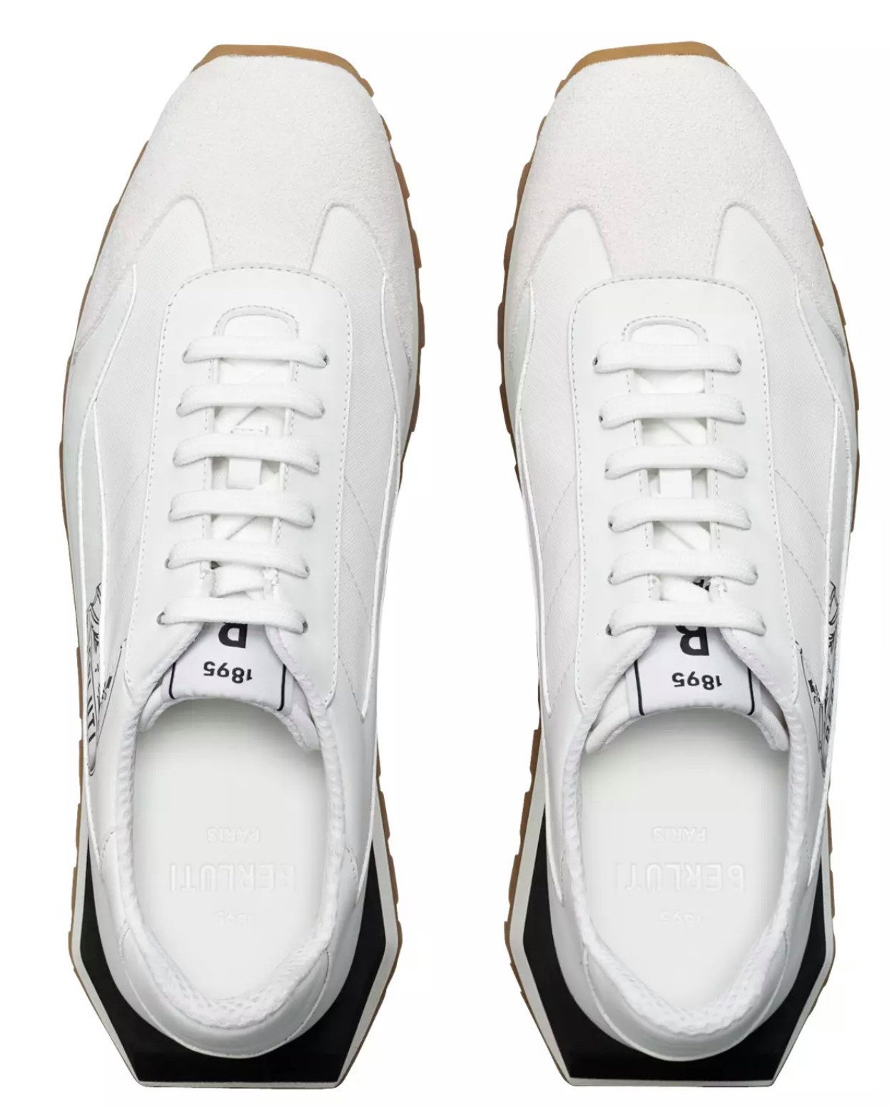 Berluti Signature Graphic Vitello Schuhe Sneaker Padded Collar, Designer-Emblem