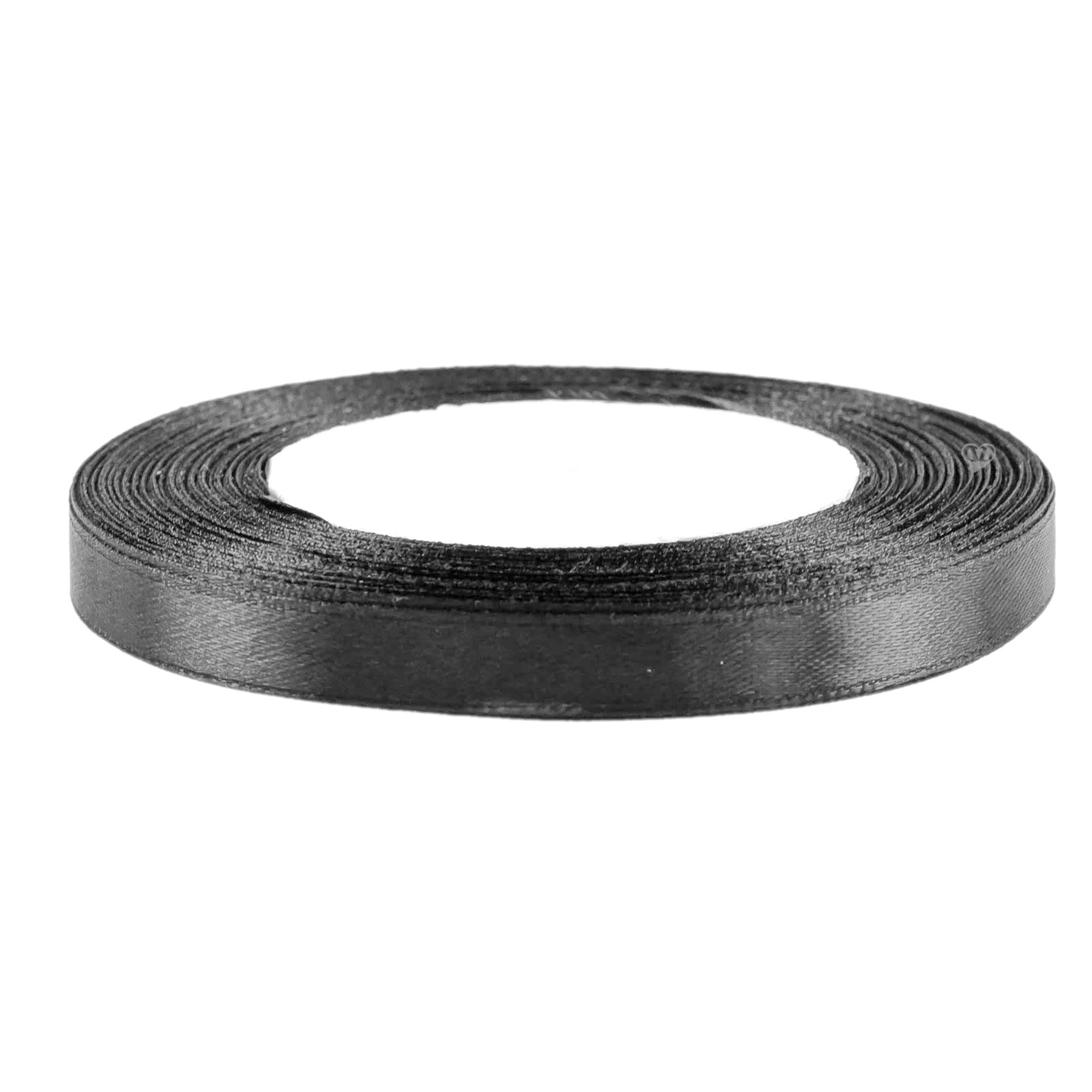 maDDma Satinband 22,5m Satinband 10mm Dekoband Geschenkband Schmuckband, schiefergrau