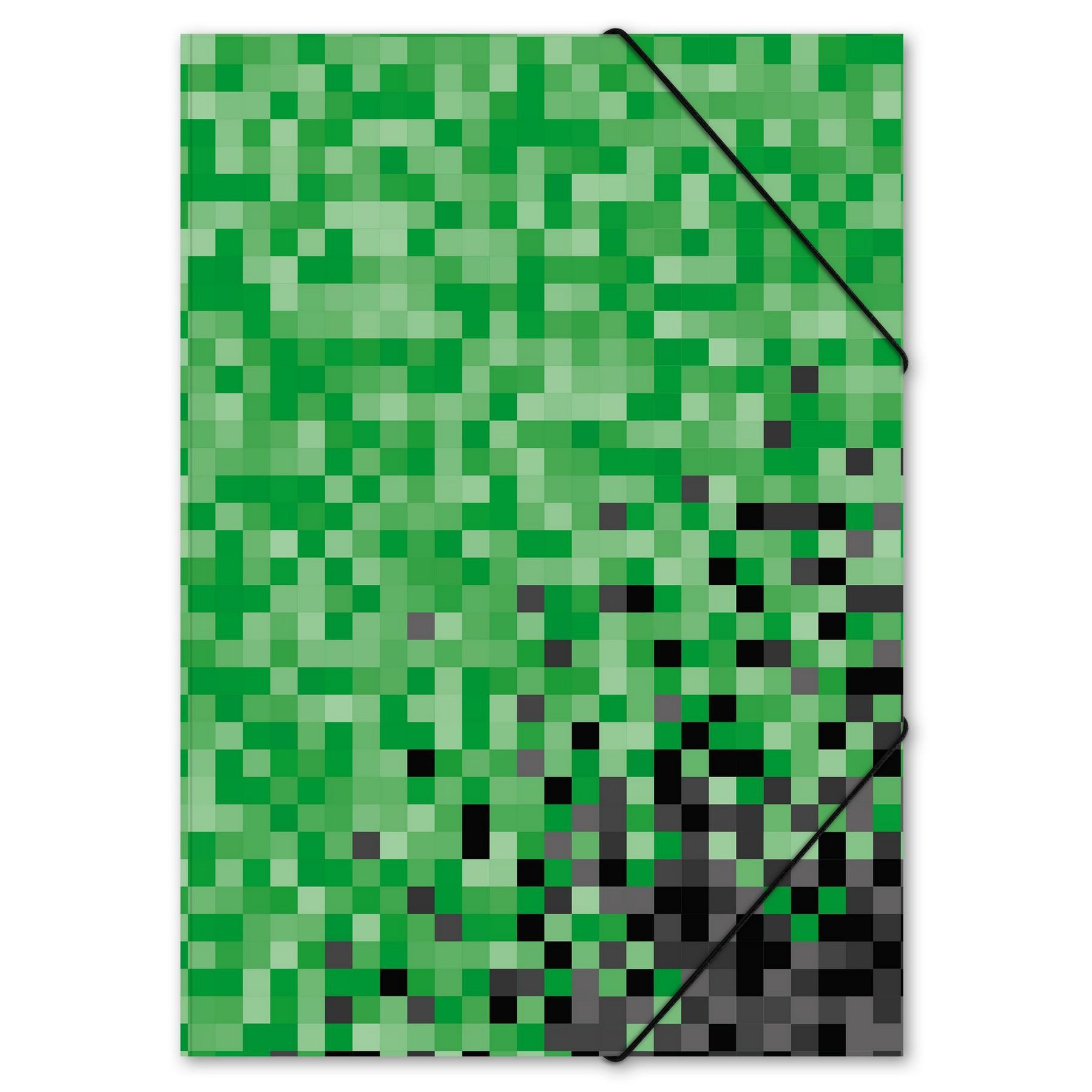 itenga Organisationsmappe itenga Gummizugmappe Zeichenmappe A3 PP Motiv PIXEL