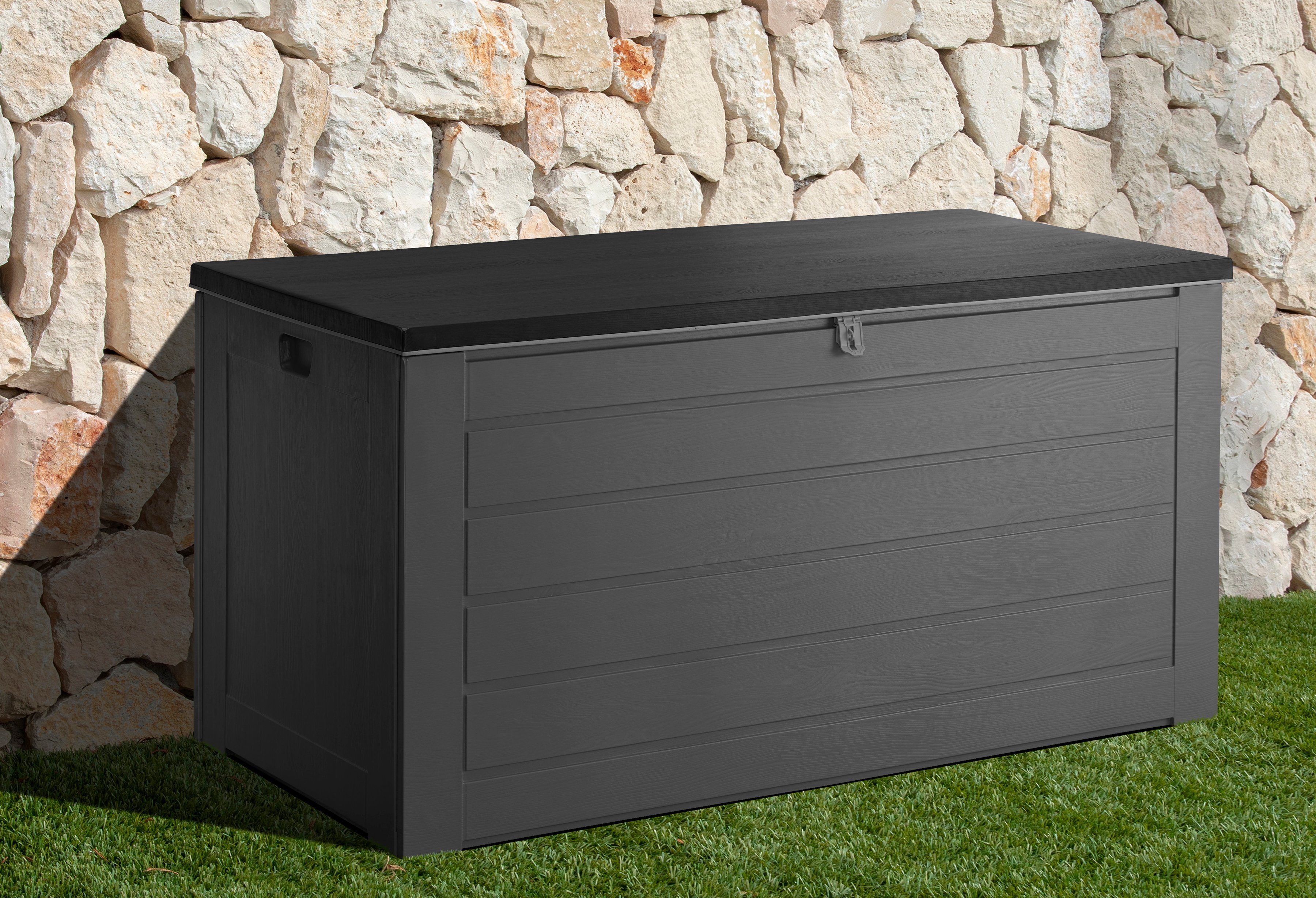 Gartengut Auflagenbox 146 4x74 9x71 Cm Hellgrau Otto
