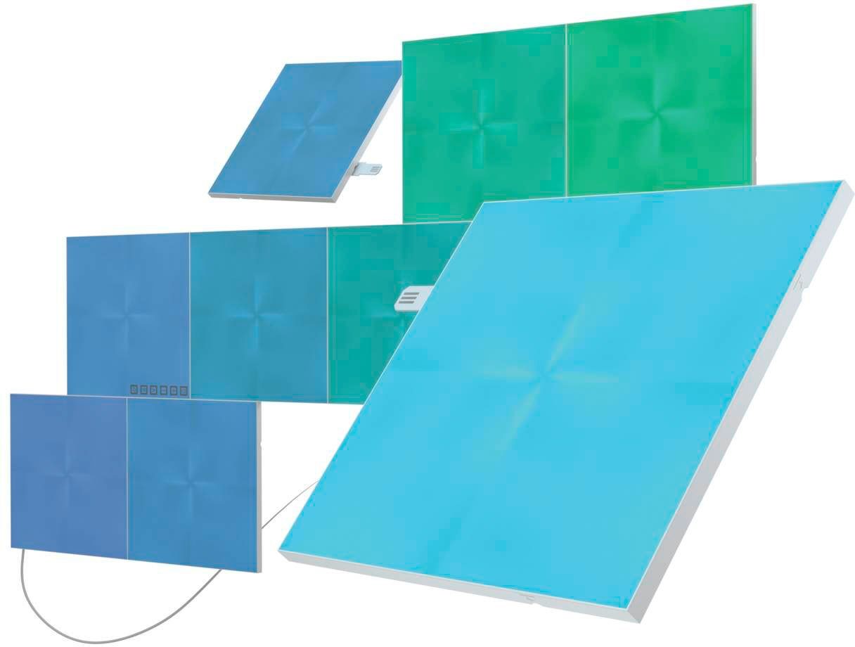 nanoleaf LED fest Canvas, Dimmfunktion, Panel Farbwechsler LED integriert