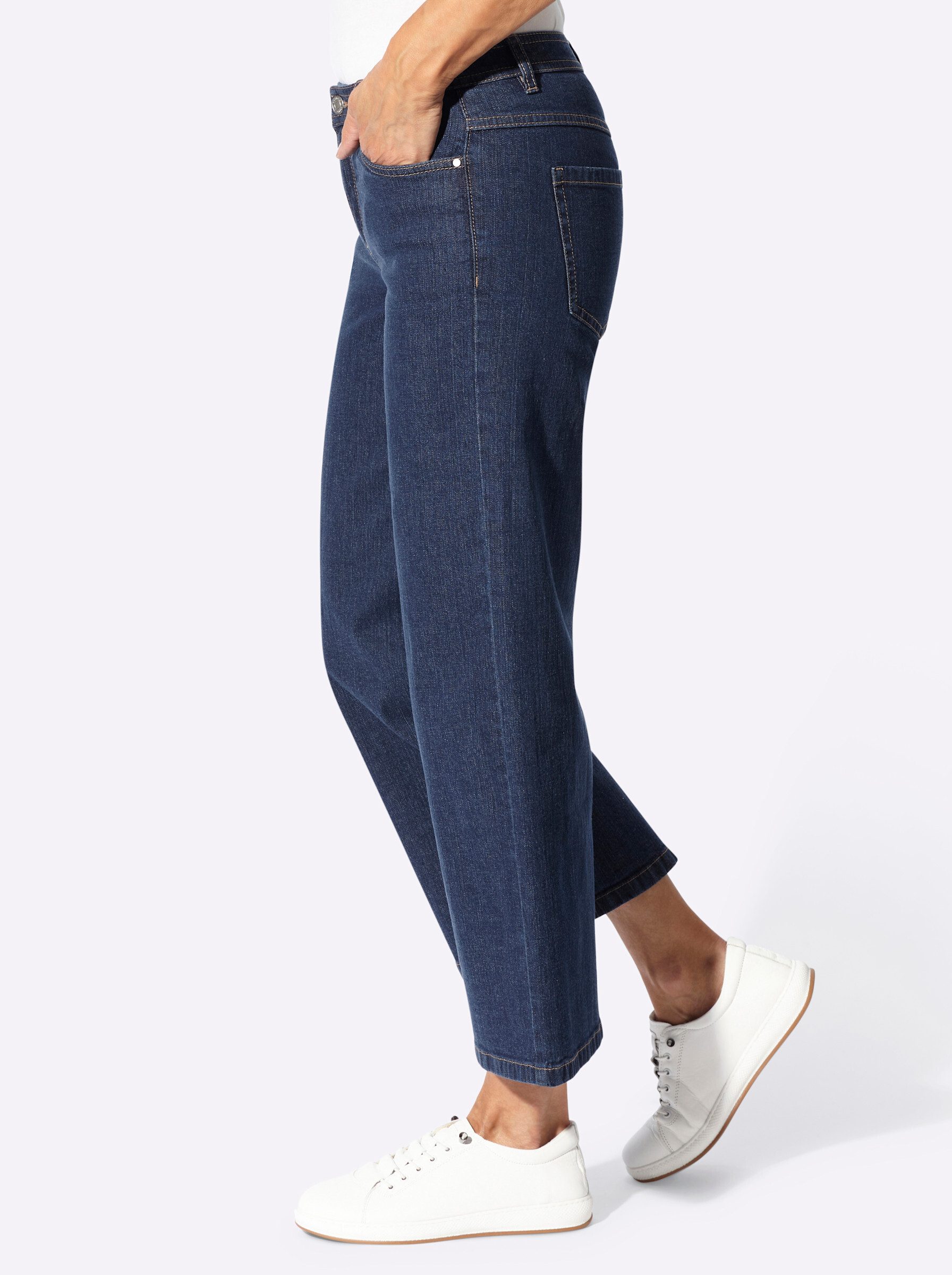 Witt Jeansshorts Jeans-Culotte leicht vertieft – Bild 5 von 5
