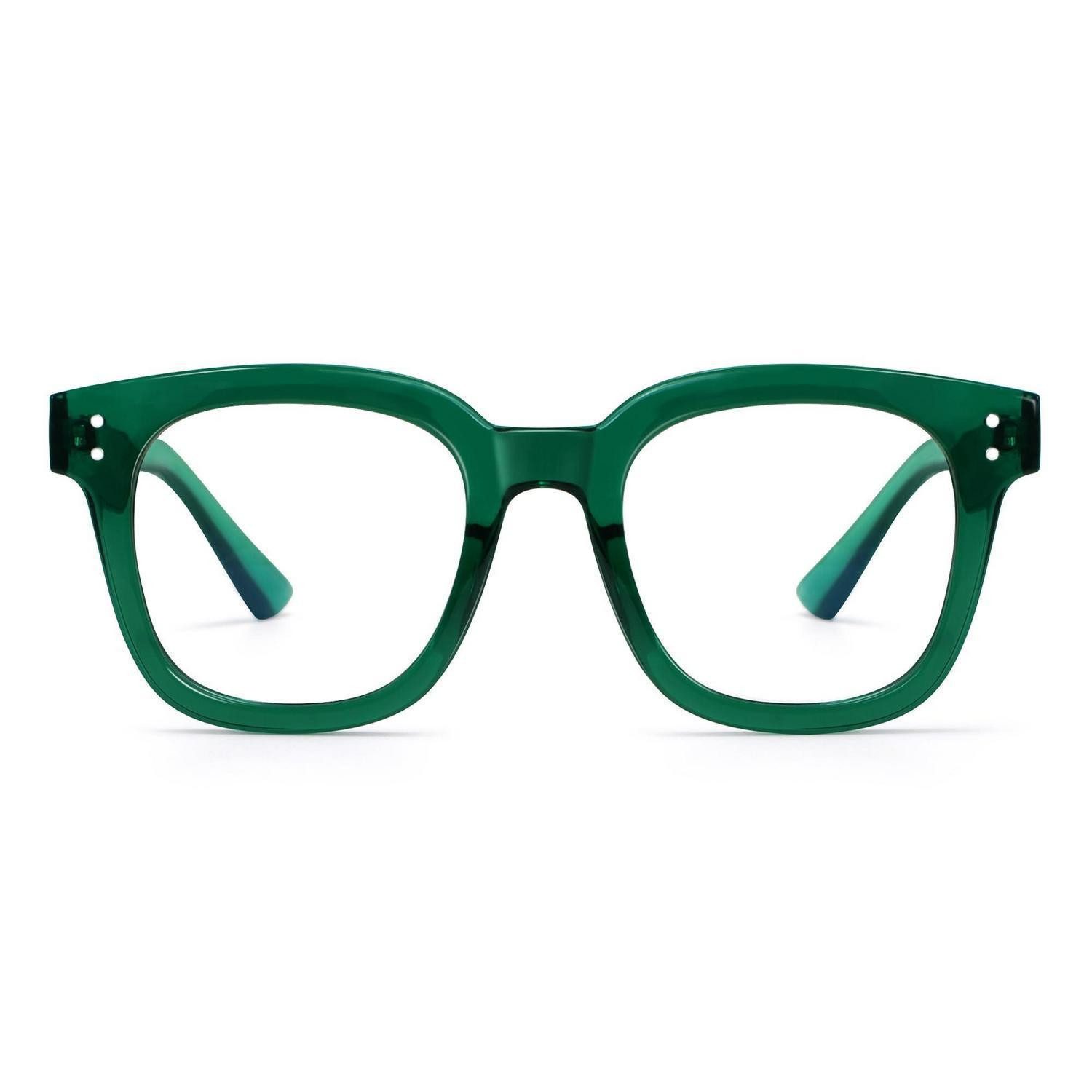 LuxusKollektion Brille Blaulichtfilter Brille Damen Uebergross Grün