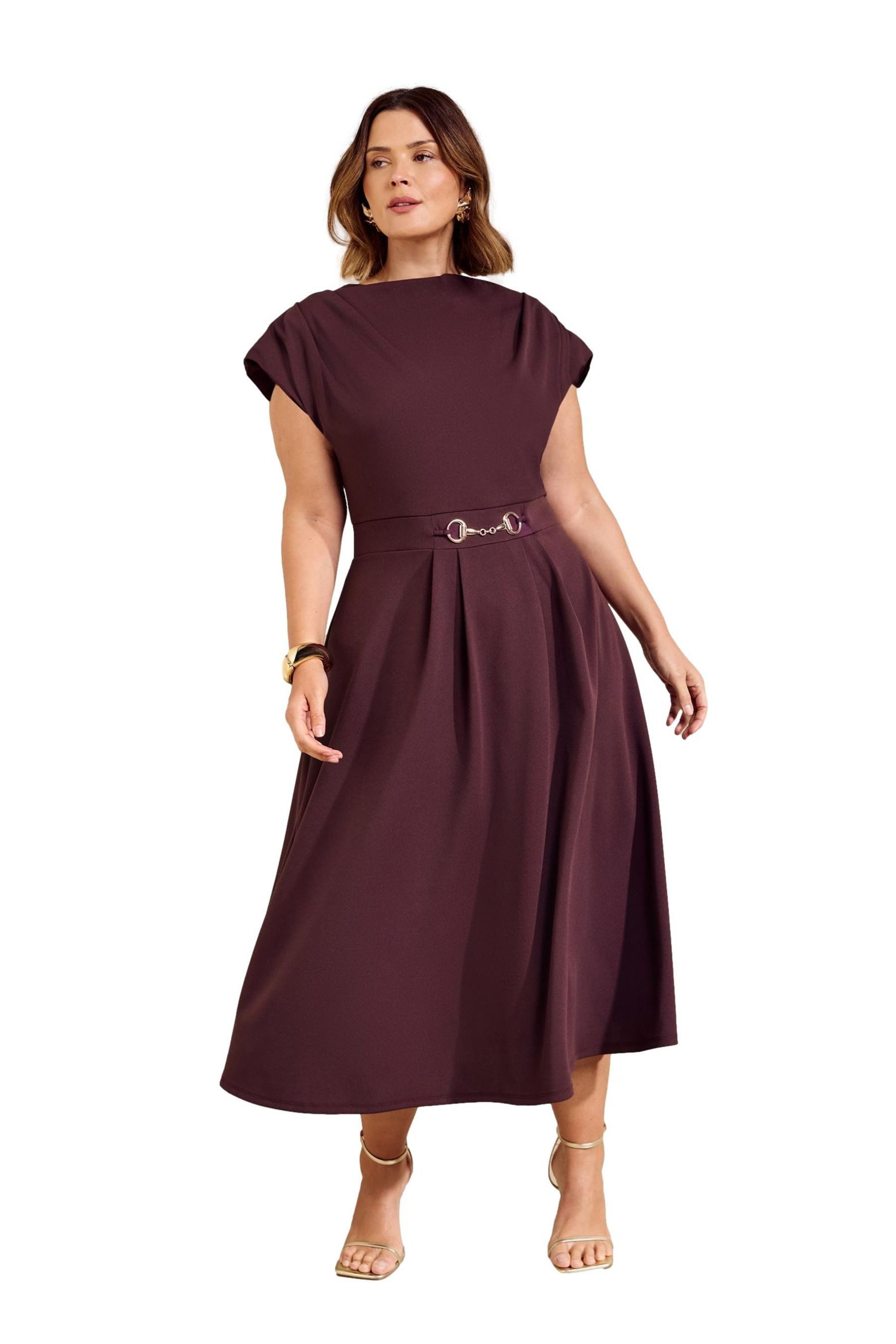 Friends Like These Midikleid Friends Like These Midikleid, Metallbesatz, Curve (1-tlg)