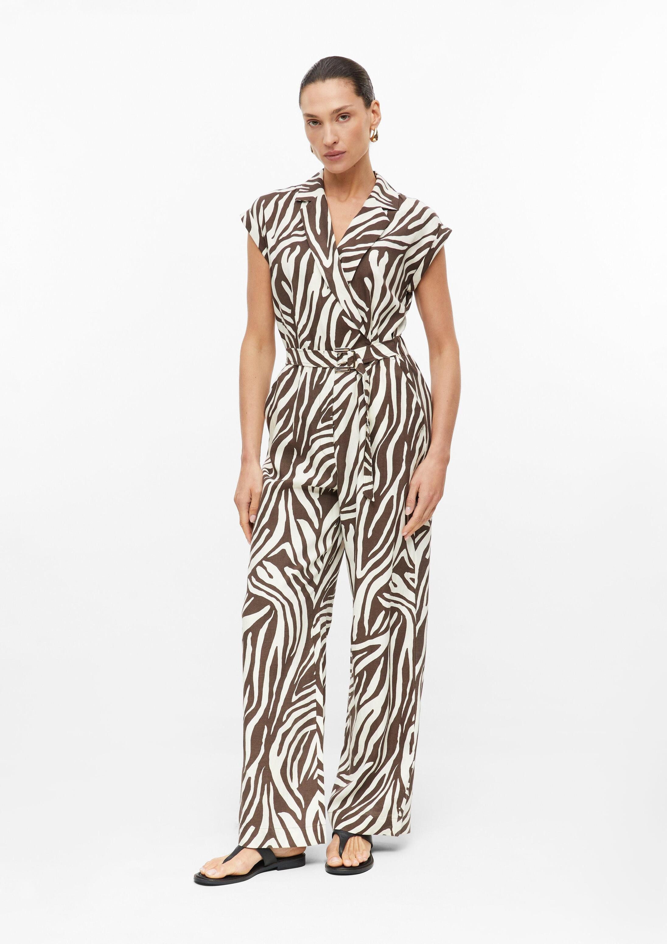 s.Oliver Jumpsuit Overall Overall aus Leinenmix mit Elastikbund