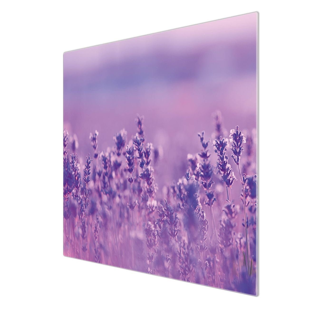 Herd-Abdeckplatte (gehärtet, inkl. Glas selbstklebende Lavendelmeer, Gummifüßchen) 1 tlg., banjado