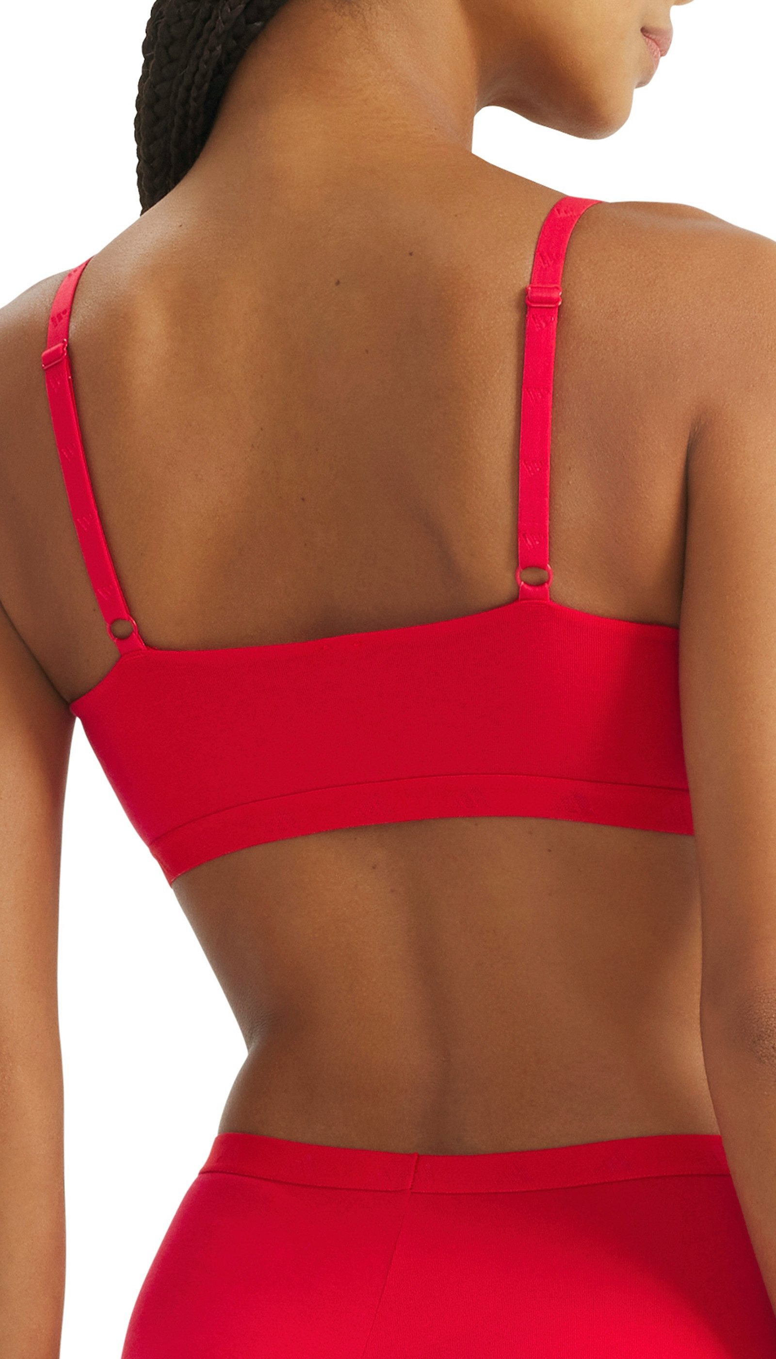 adidas Sportswear Bralette Sport Active Essentials Cotton mit verstellbaren Trägern und herausnehmbaren Pads – Bild 4 von 5