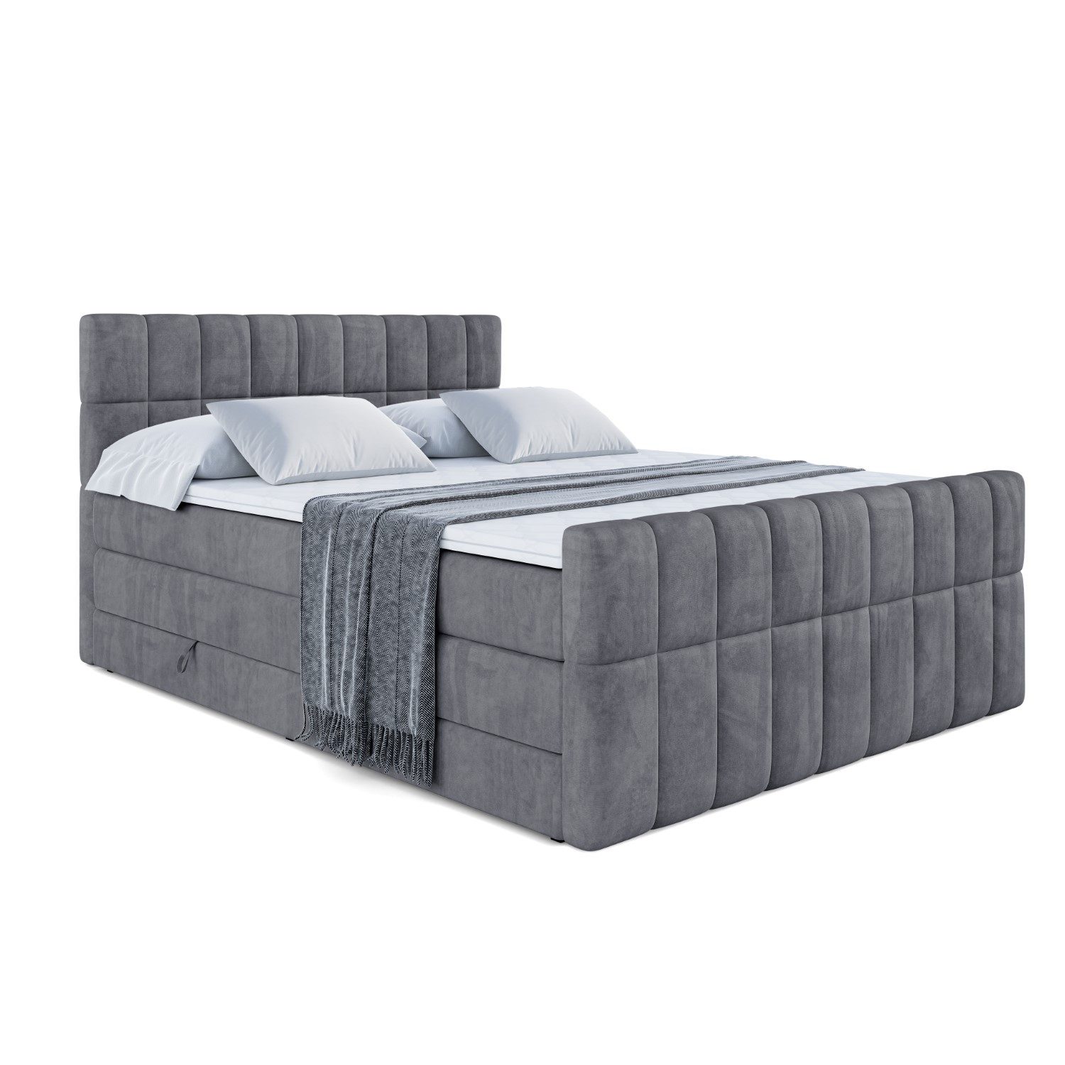 ALTDECOR Boxspringbett MIAMI-Z KING (Multipocket-Matratze H4, H3 Matratze B günstig online kaufen