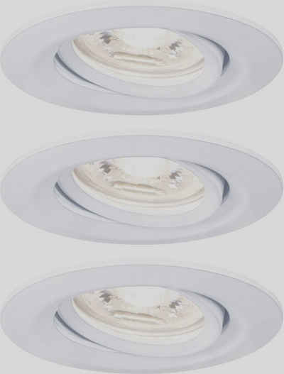 Paulmann LED Einbauleuchte »Paulmann 94293 EBL Nova mini Coin LED-Einbauleuchte 3er Set 4 W Weiß«