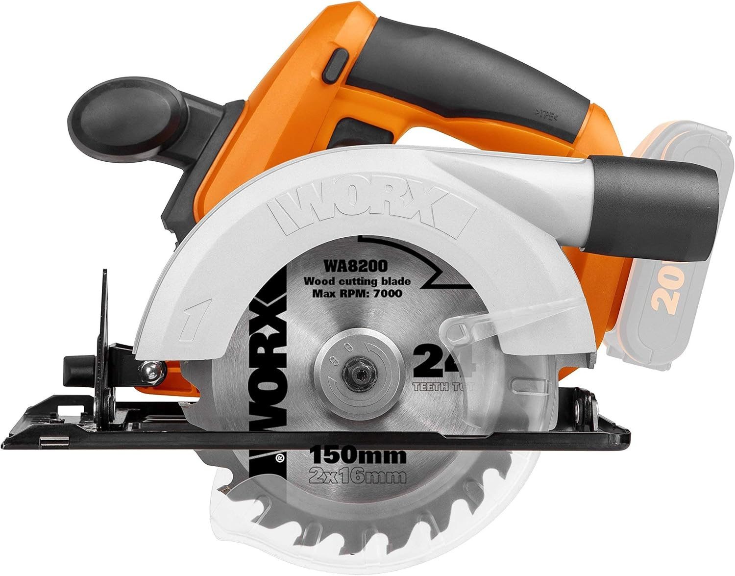 Worx Akku-Handkreissäge Ak­ku-Hand­kreis­sä­ge Worx WX529.9 20V, günstig online kaufen