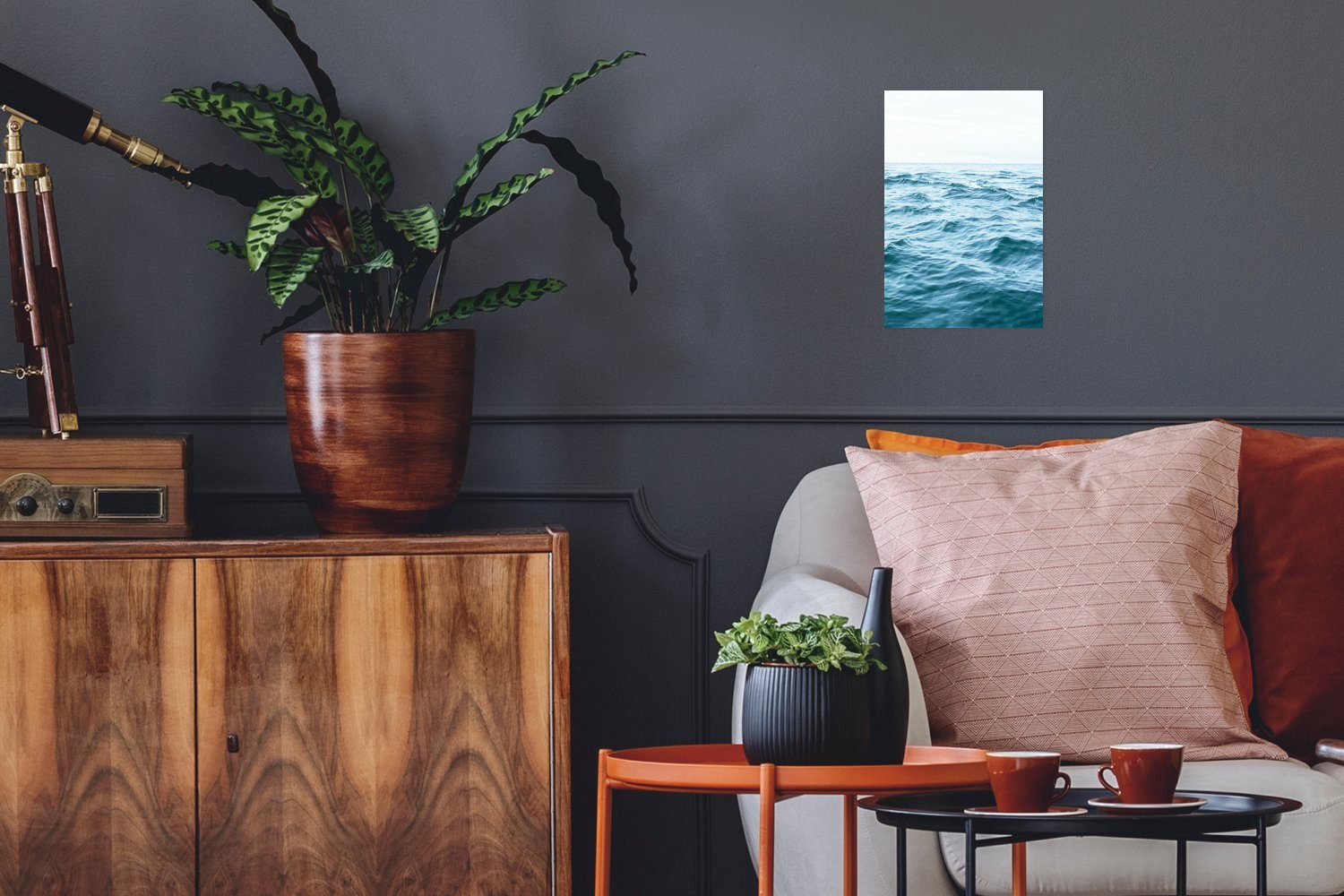 MuchoWow Poster Meer - Wasser - Natur - Ozean, (1 St), Poster, Wandbild, Wandposter für Wohnzimmer, Ohne Rahmen