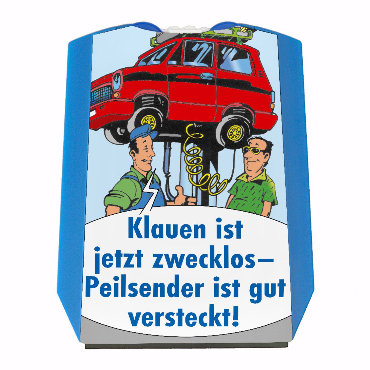 Parkscheibe Klauen ist zwecklos Parkscheibe mit lustigem Comic und 2