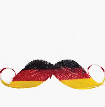 Karneval-Klamotten Kostüm Schnurrbart mit Perücke Deutschland Fußball, Weltmeisterschaft WM EM Fan Artikel Fußball Party