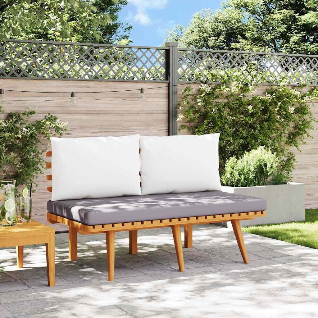 vidaXL Sofaelement Gartenbank mit Kissen 115 cm Massivholz (1 St)