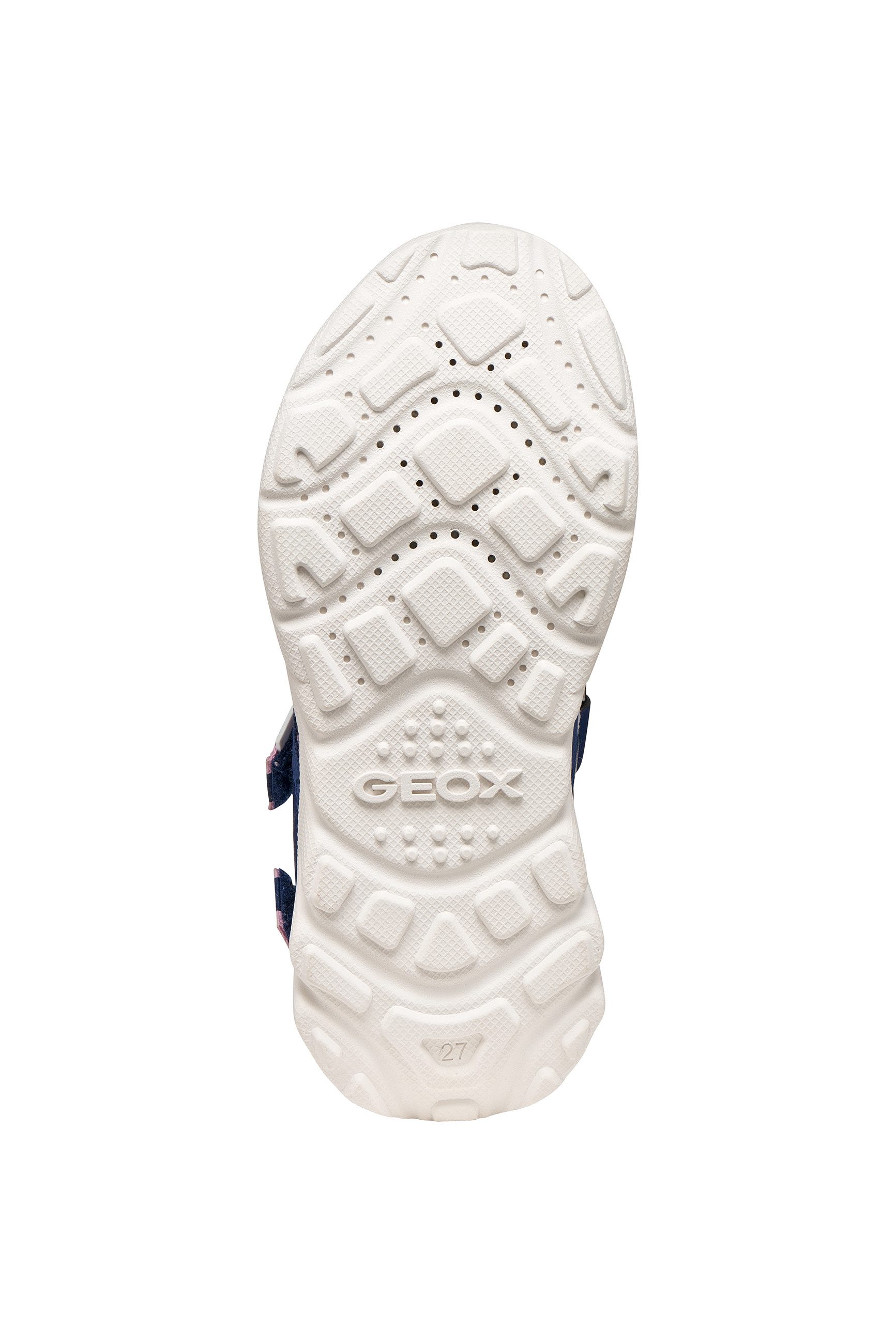 Geox J SANDAL AIRADYUM GI Sandale mit Klettverschluss und Fersenriemen, Größenschablone zum Download