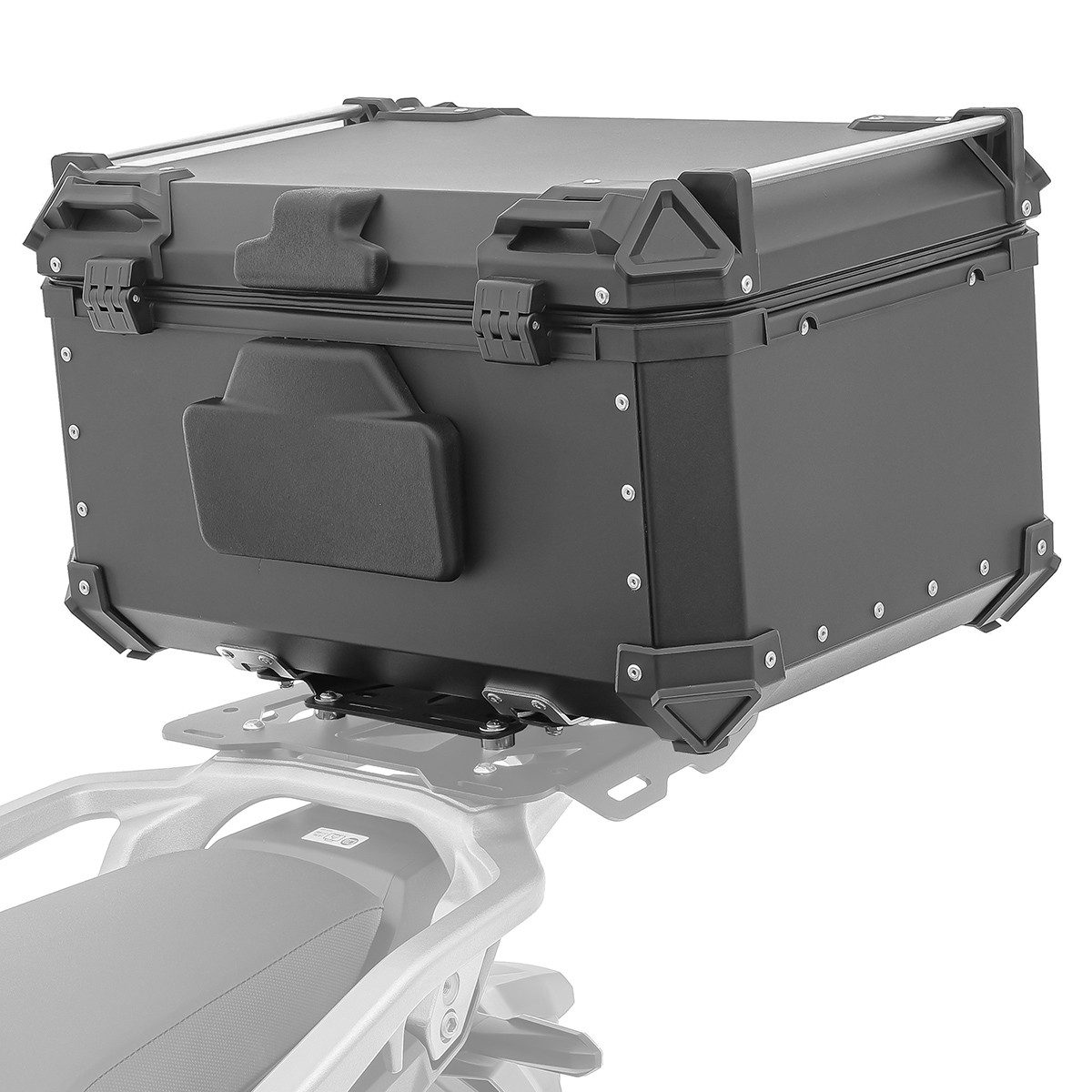 Bagtecs Topcase Set Alu Topcase + Gepäckbrücke passend für Aprilia Tuareg 22-26 # XB65