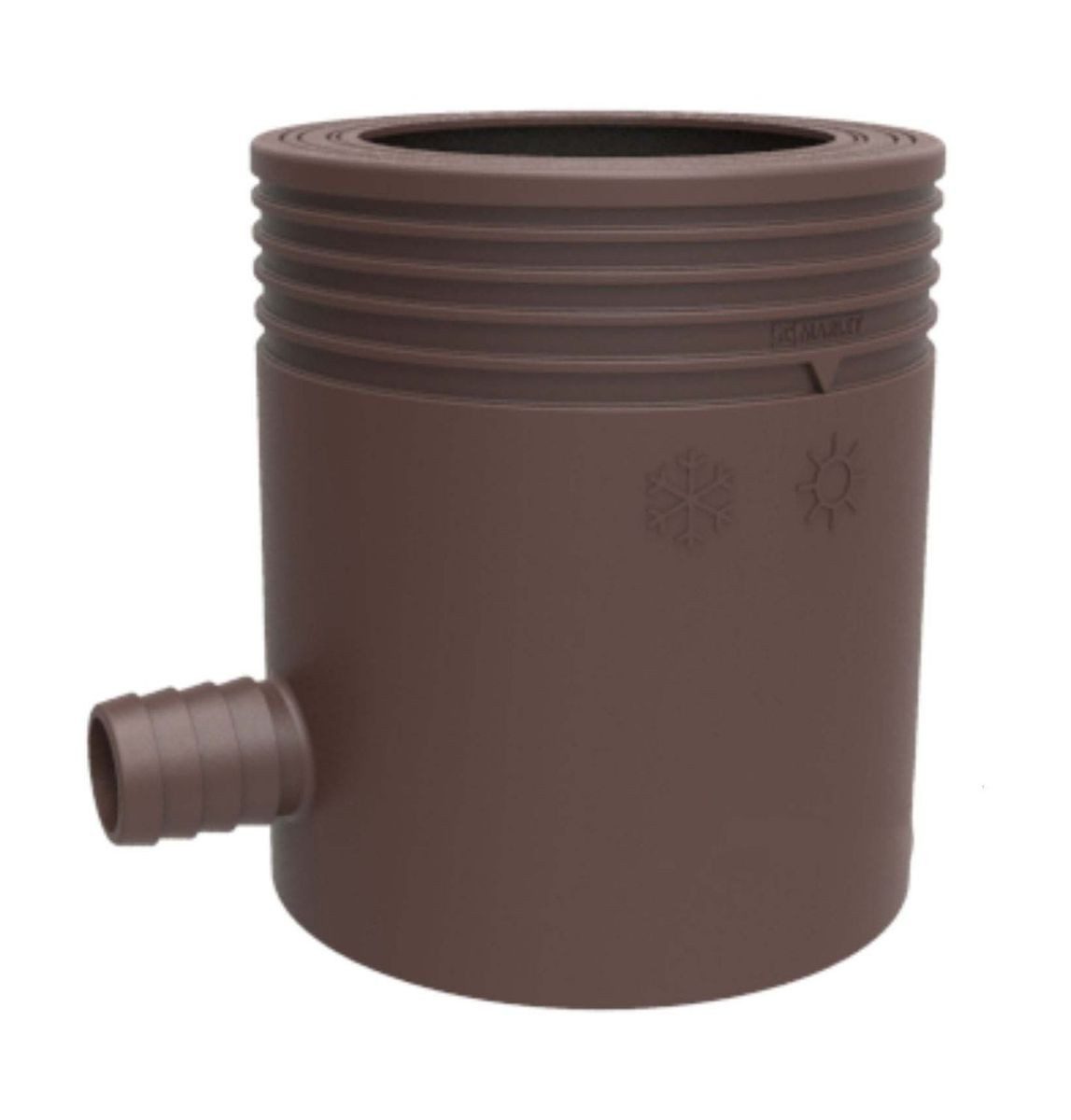 Marley Deutschland GmbH Entwässerungsrinne Regensammler + Filter und Überlaufstop DN 80-105mm braun, 1-St., Hoher Wirkungsgrad >95%