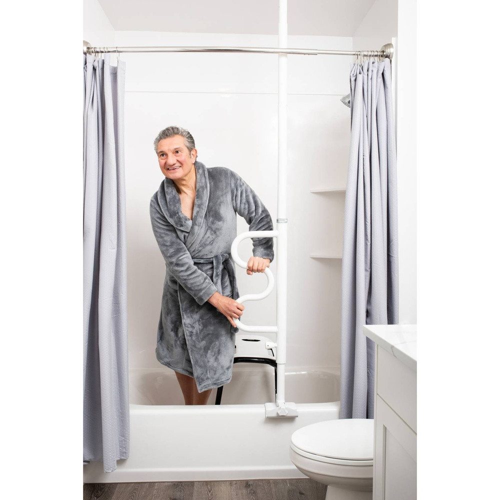 rehastage Badewannentablett Wonder Bathtube Pole Badewannen-Deckenstange mit G