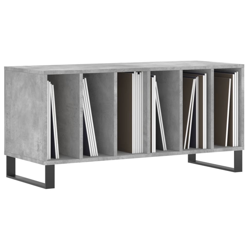 vidaXL Media-Regal Plattenschrank Betongrau 100x38x48 cm günstig online kaufen