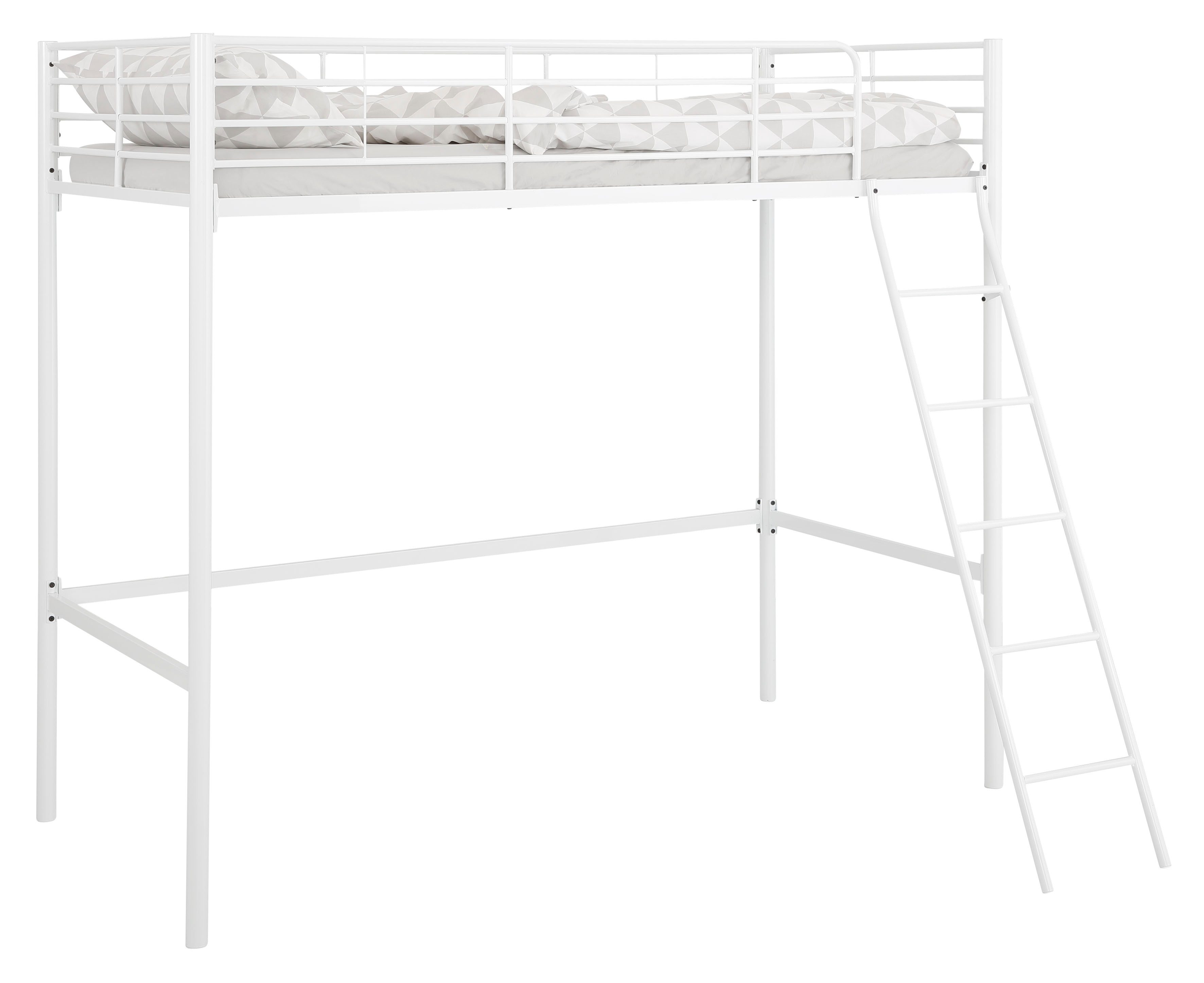 Home affaire Hochbett "Hayo, Topseller Zeitloses Metallbett, in mehreren Fa günstig online kaufen
