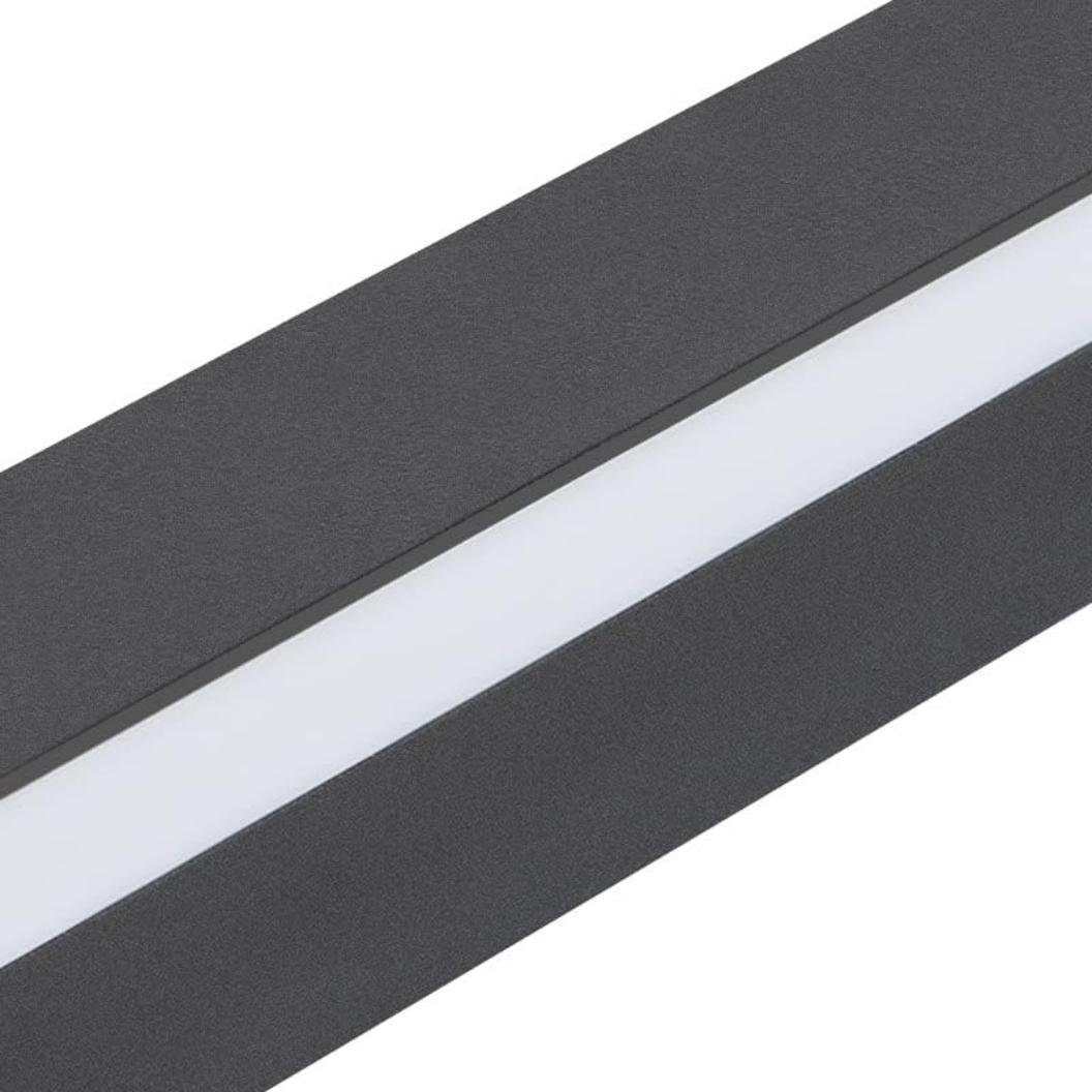 Nettlife LED Wandleuchte Schwarz Modern 60CM 21W Up Down innen Wandbeleuchtung, nicht dimmbar, LED fest integriert, Warmweiß, Wandlampe für Flur Treppenhaus Woh – Bild 5 von 5