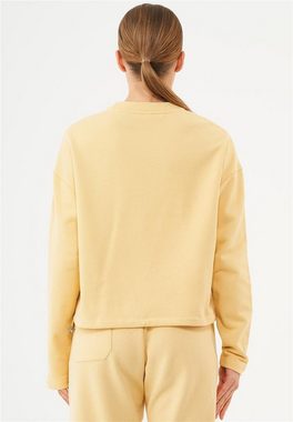 ORGANICATION Sweatshirt Seda-Women's Loose Fit Sweatshirt in Soft Yellow